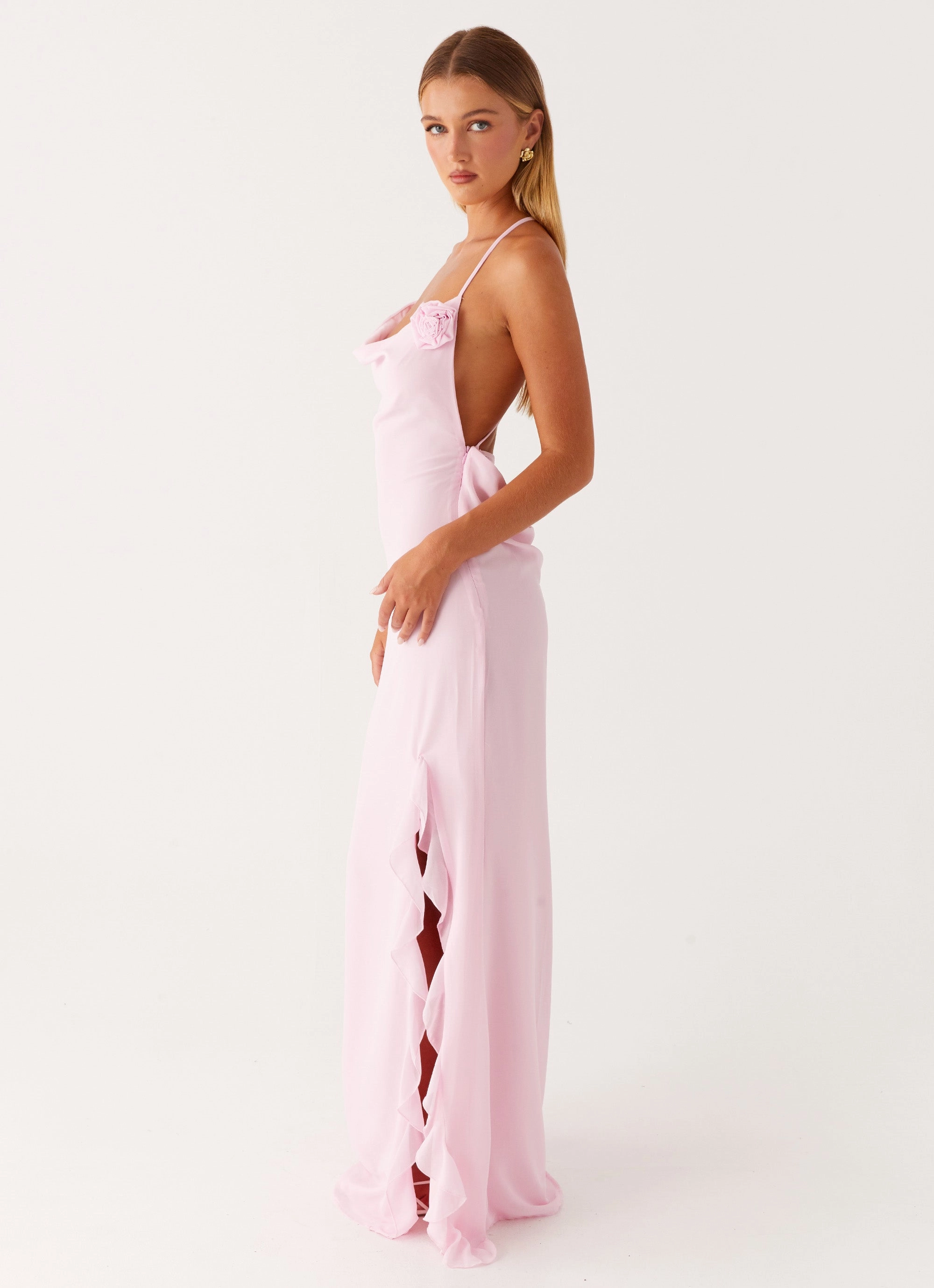 Versatile Edge Natural Style First Class Maxi Dress - Pink
