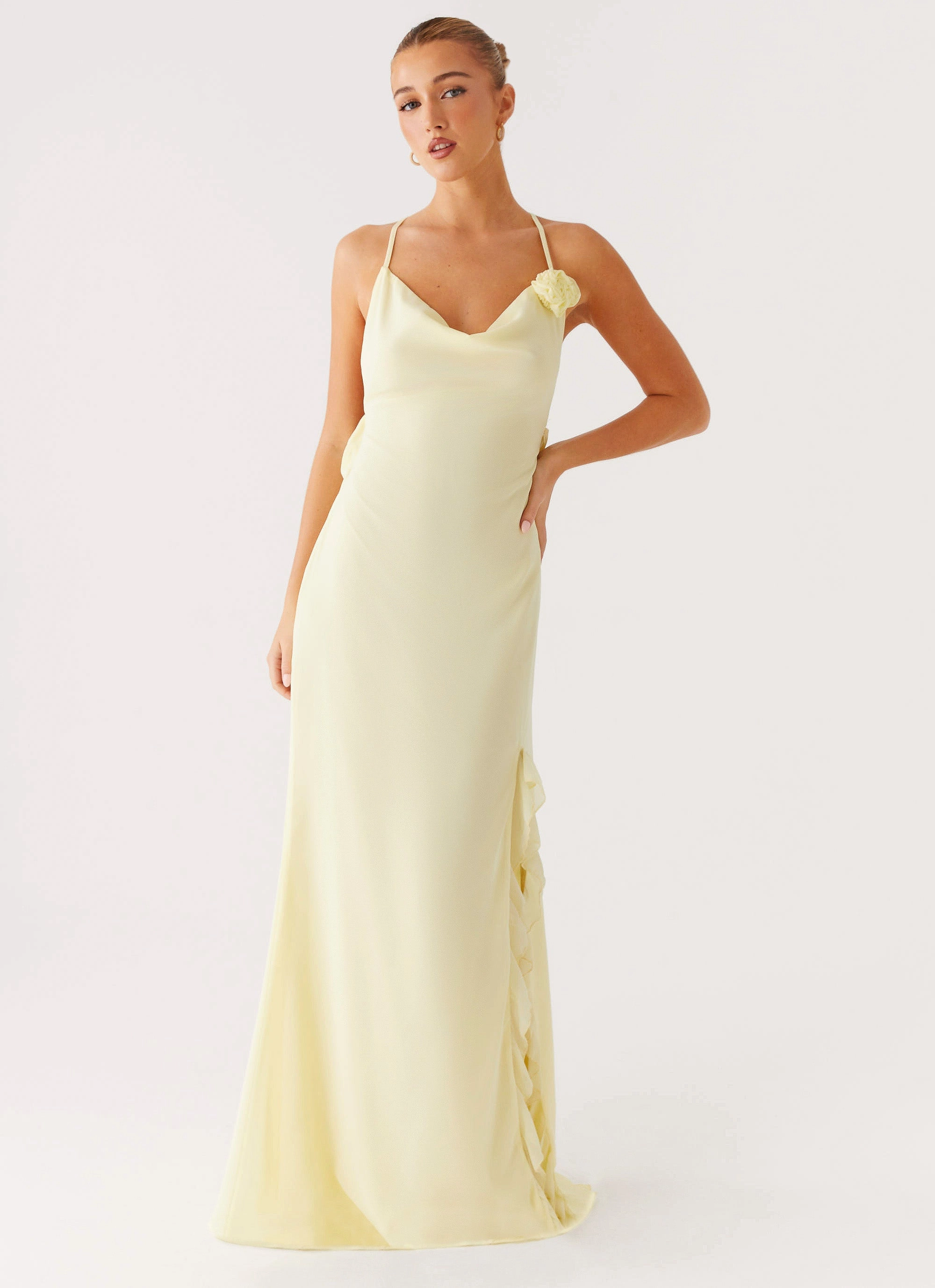 Formal Choice Casual Fit First Class Maxi Dress - Yellow