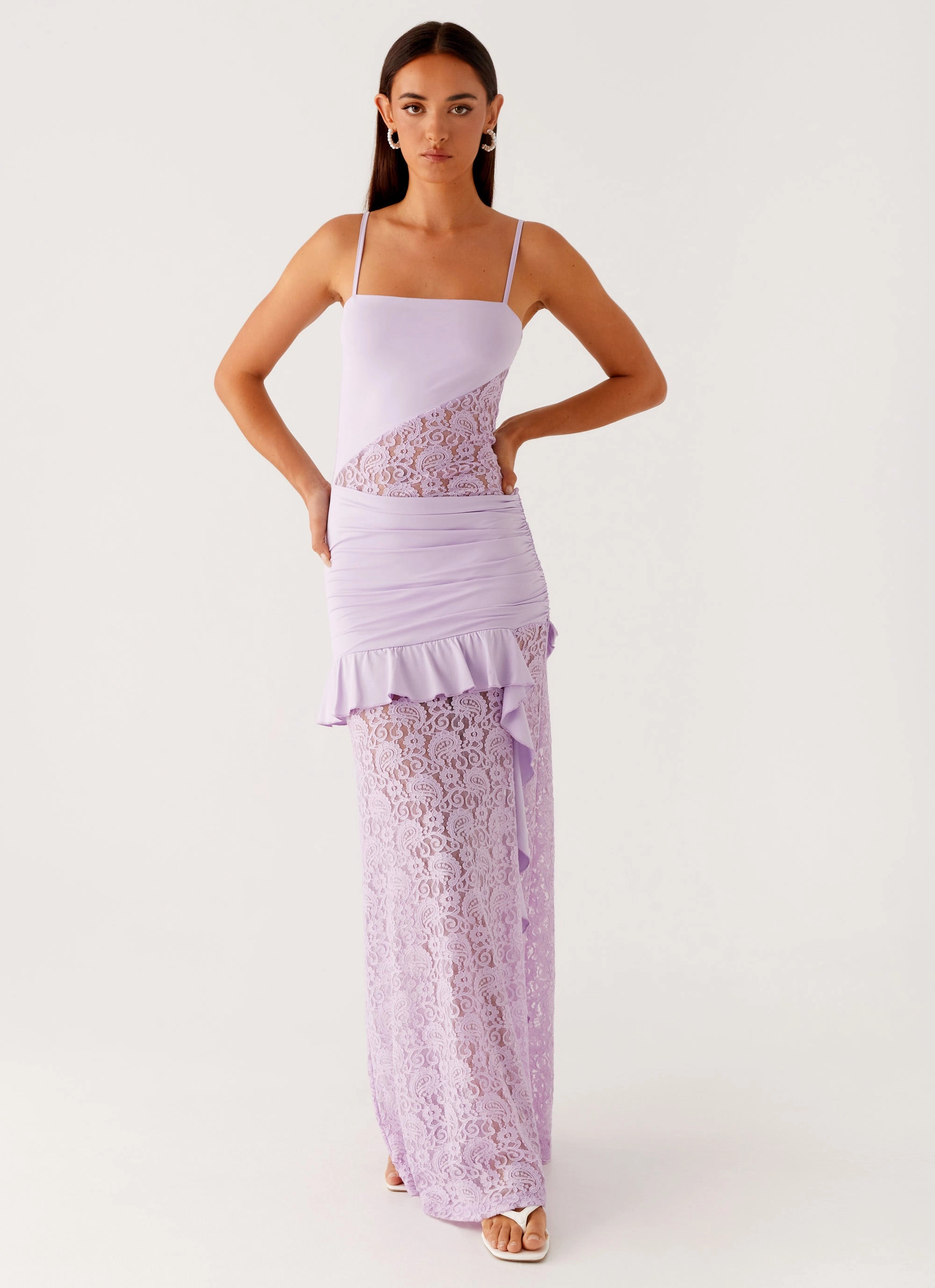 New Romance Maxi Dress - Lilac Perfectly Fitted Soft Material