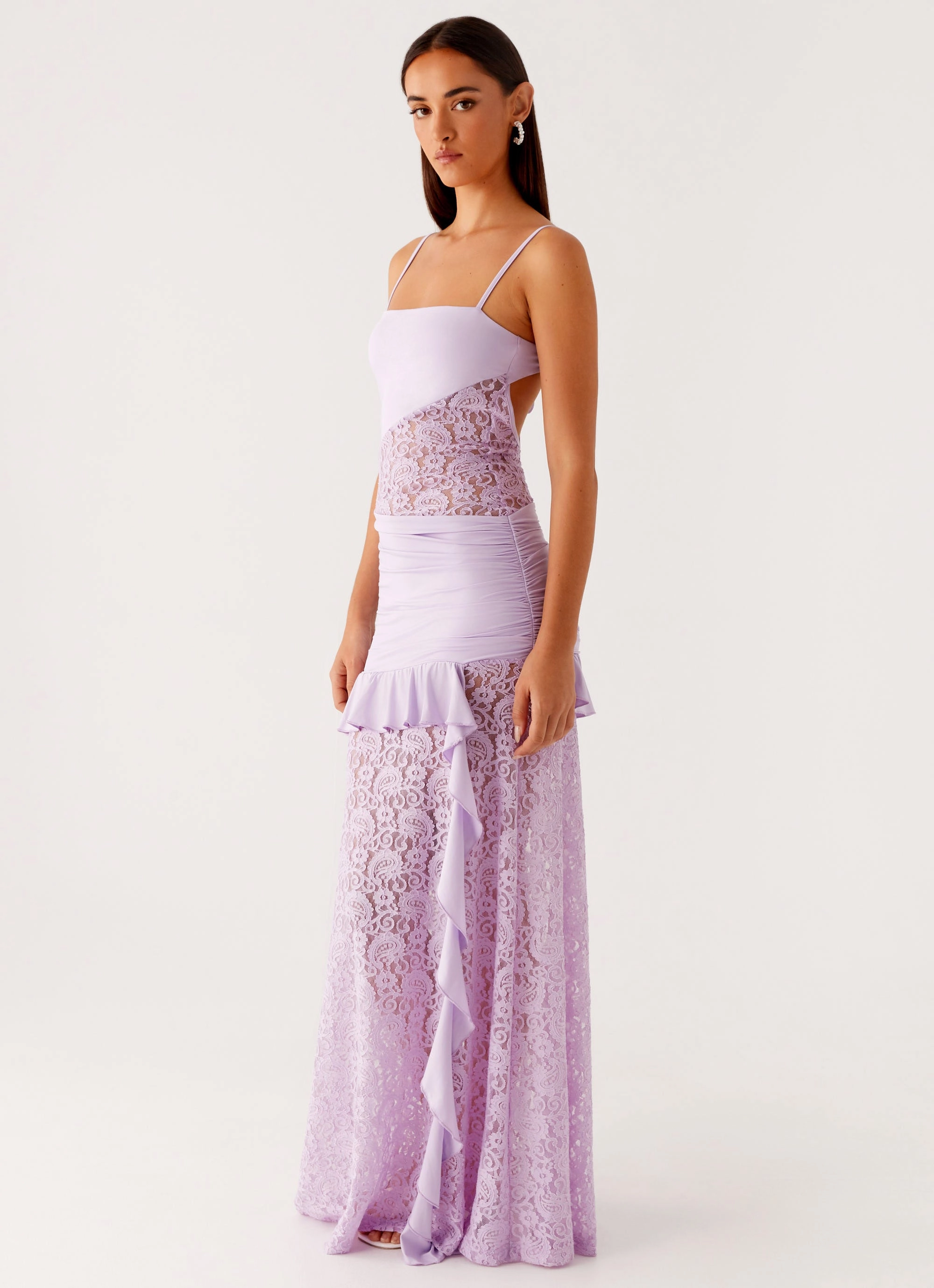 New Romance Maxi Dress - Lilac Premium Fabric Feminine Line