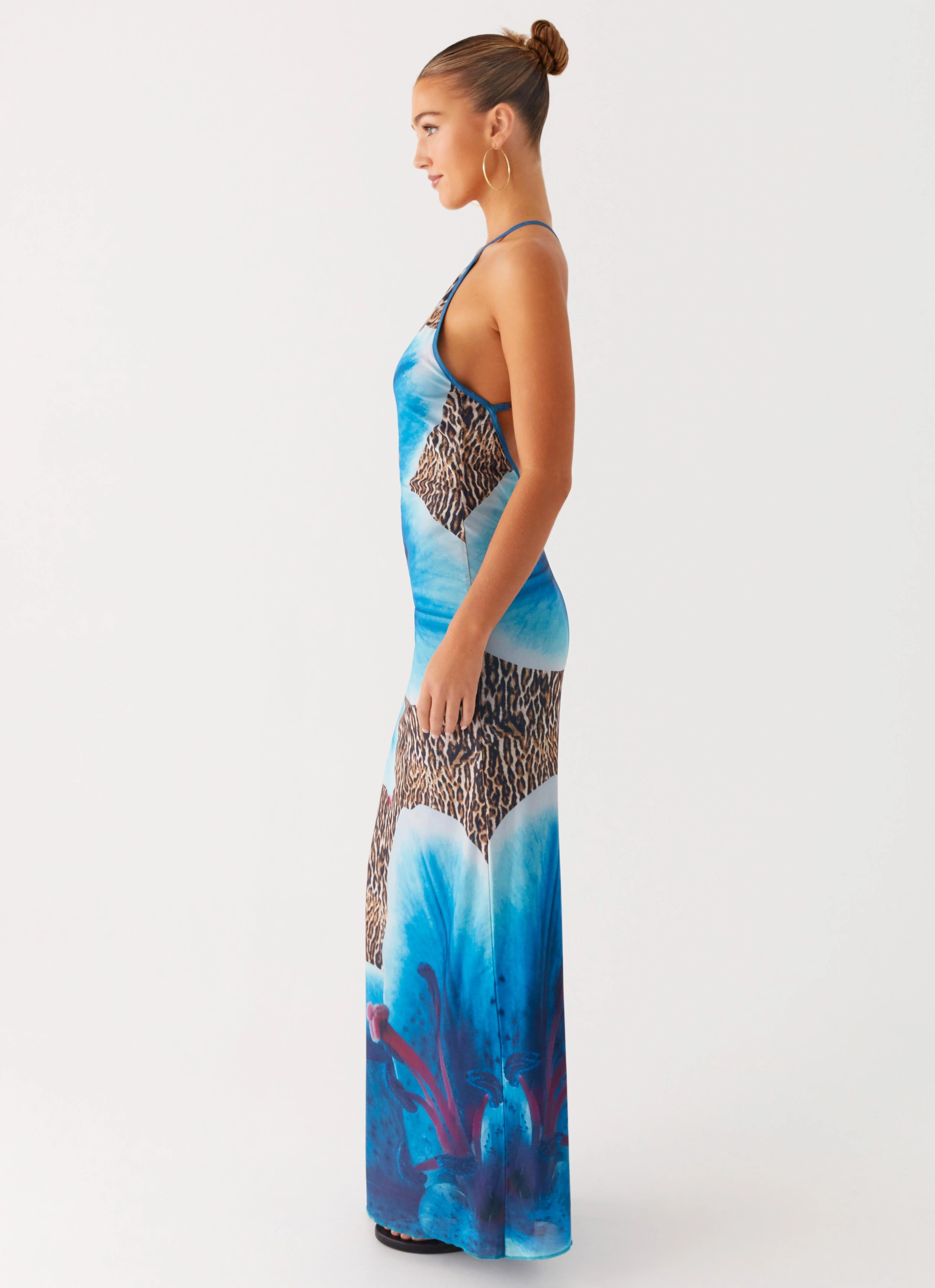 Sandy Siren Maxi Dress - Cheetah Floral Versatile Layer All Time