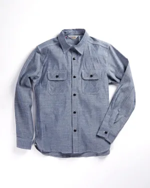Five Brother Heavy Chambray Work Shirt Blue