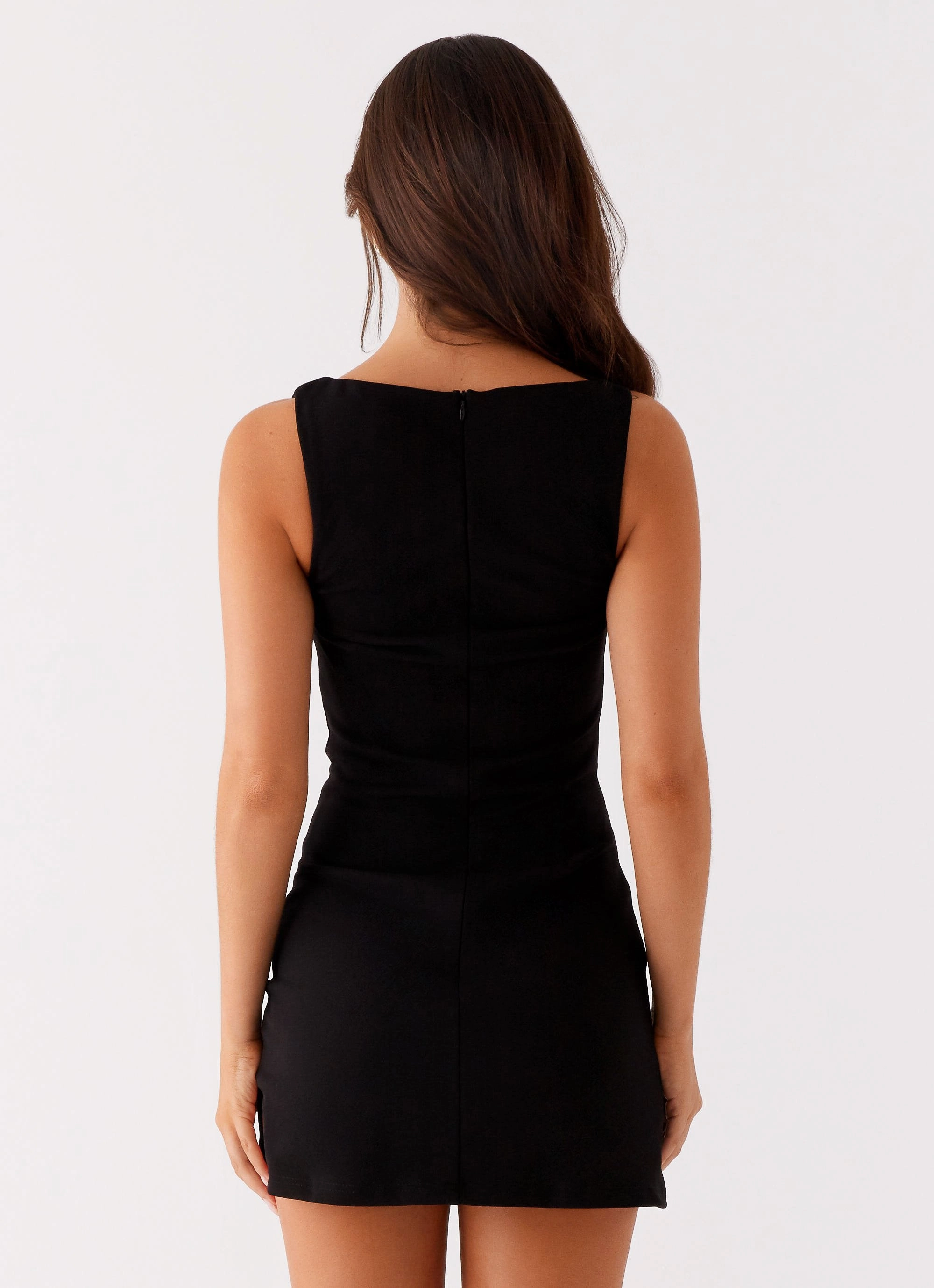 Refined Simplicity Flashback Mini Dress - Black