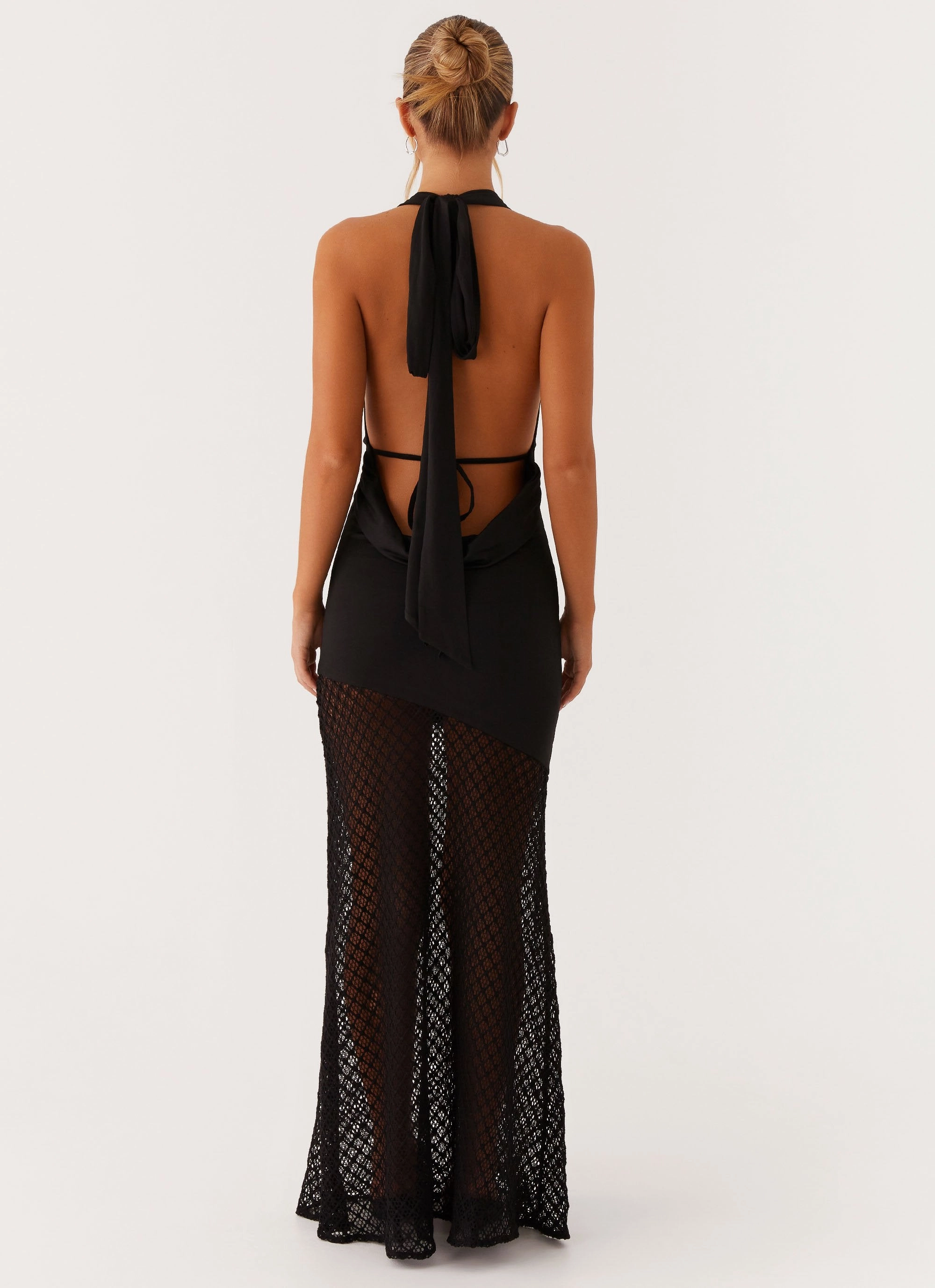 Aaliyah Maxi Dress - Black Cozy Vibe