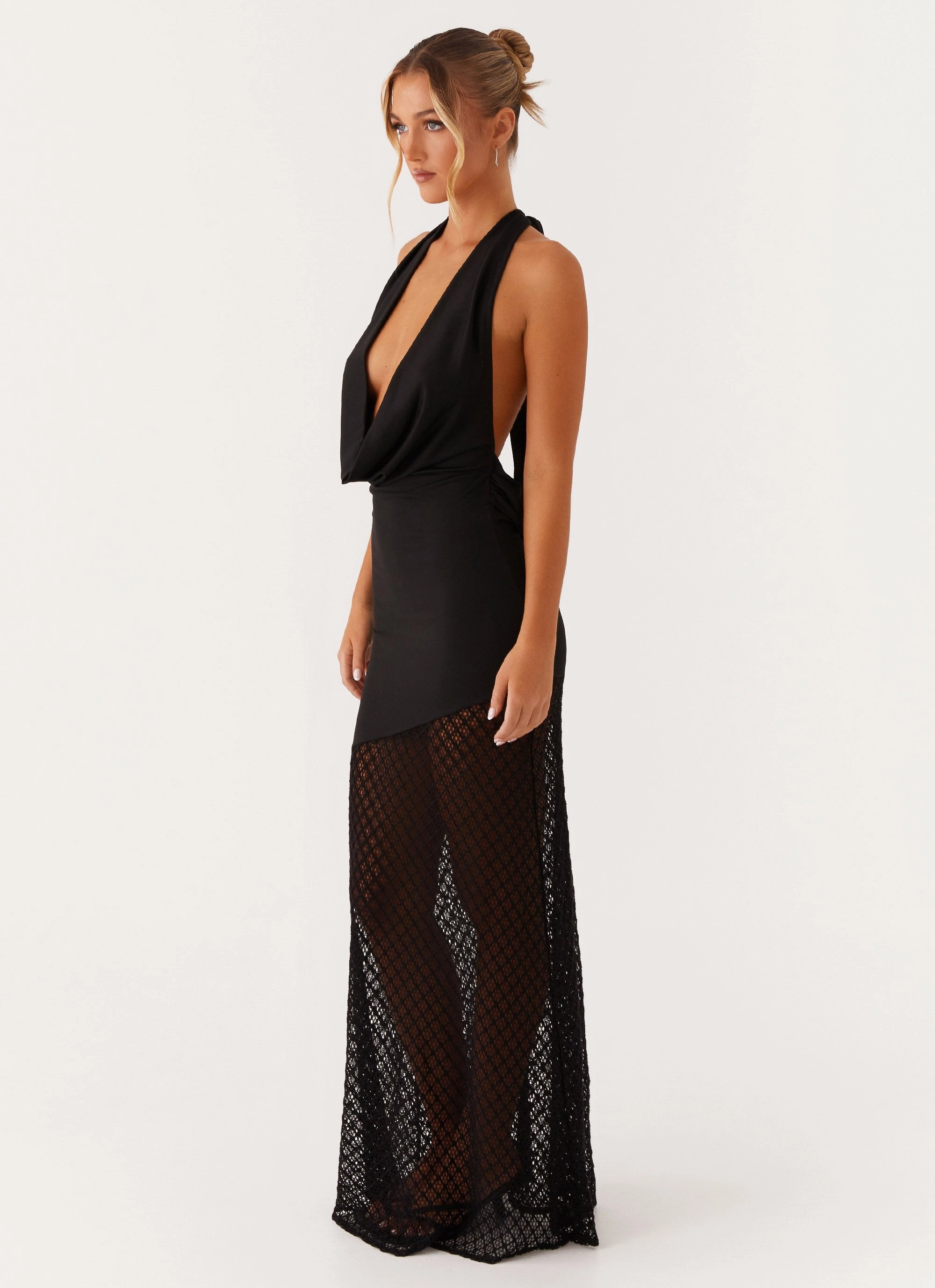 Aaliyah Maxi Dress - Black Stylish Design