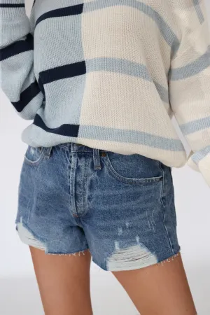 Minimal Comfort Classic Hi-Rise Denim Short - Vintage Indigo(FINAL SALE)