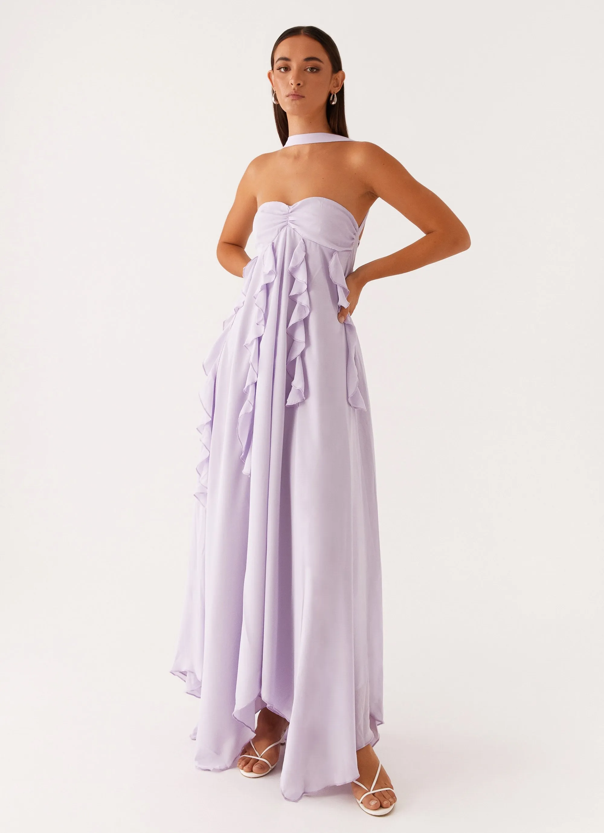 Vibrant fit summer breeze Florence Maxi Dress - Lilac