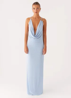 Air Touch Game Player Maxi Dress - Blue