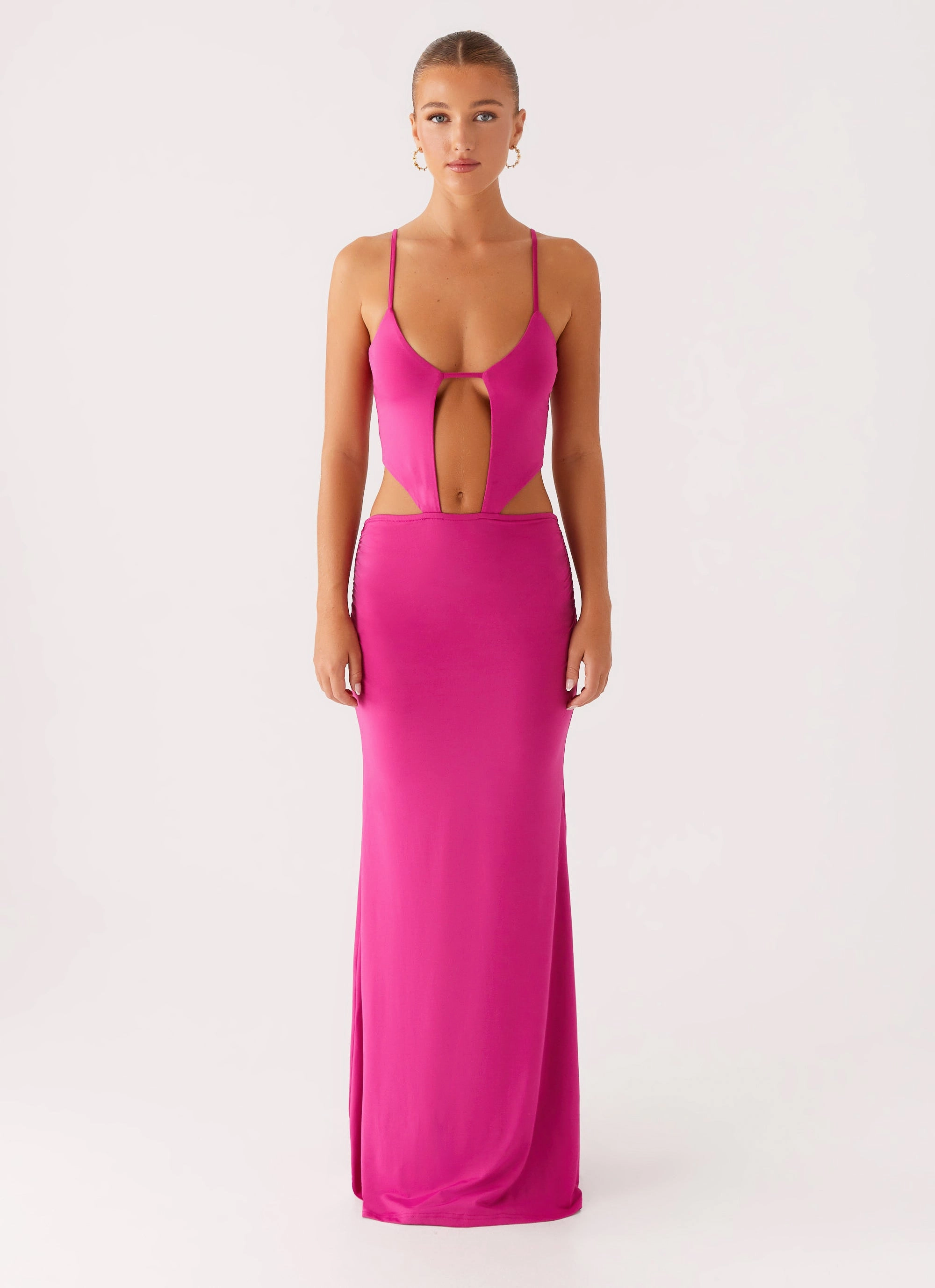 Headliner Maxi Dress - Fuchsia skin friendly