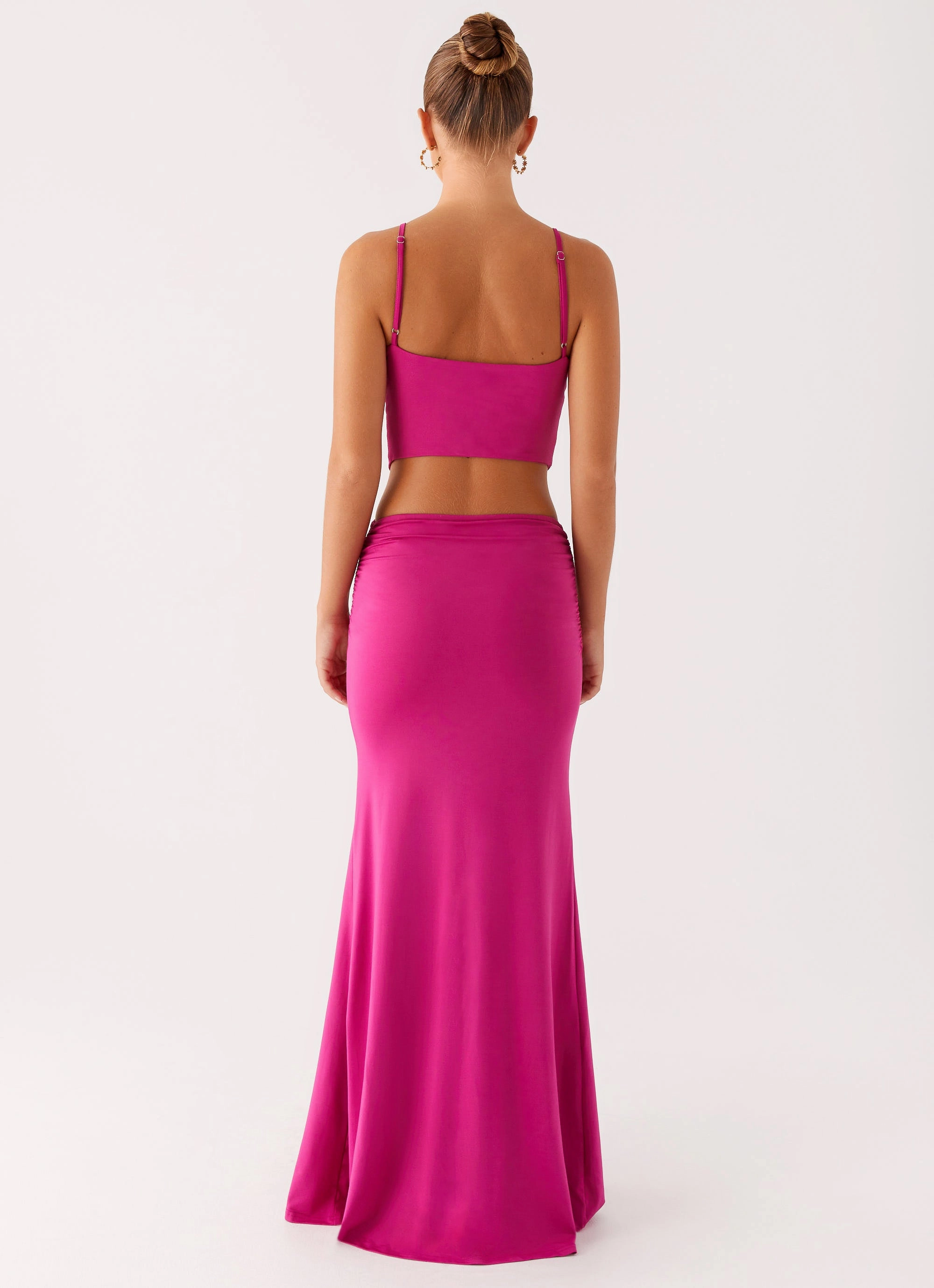 Headliner Maxi Dress - Fuchsia Romantic Vibes