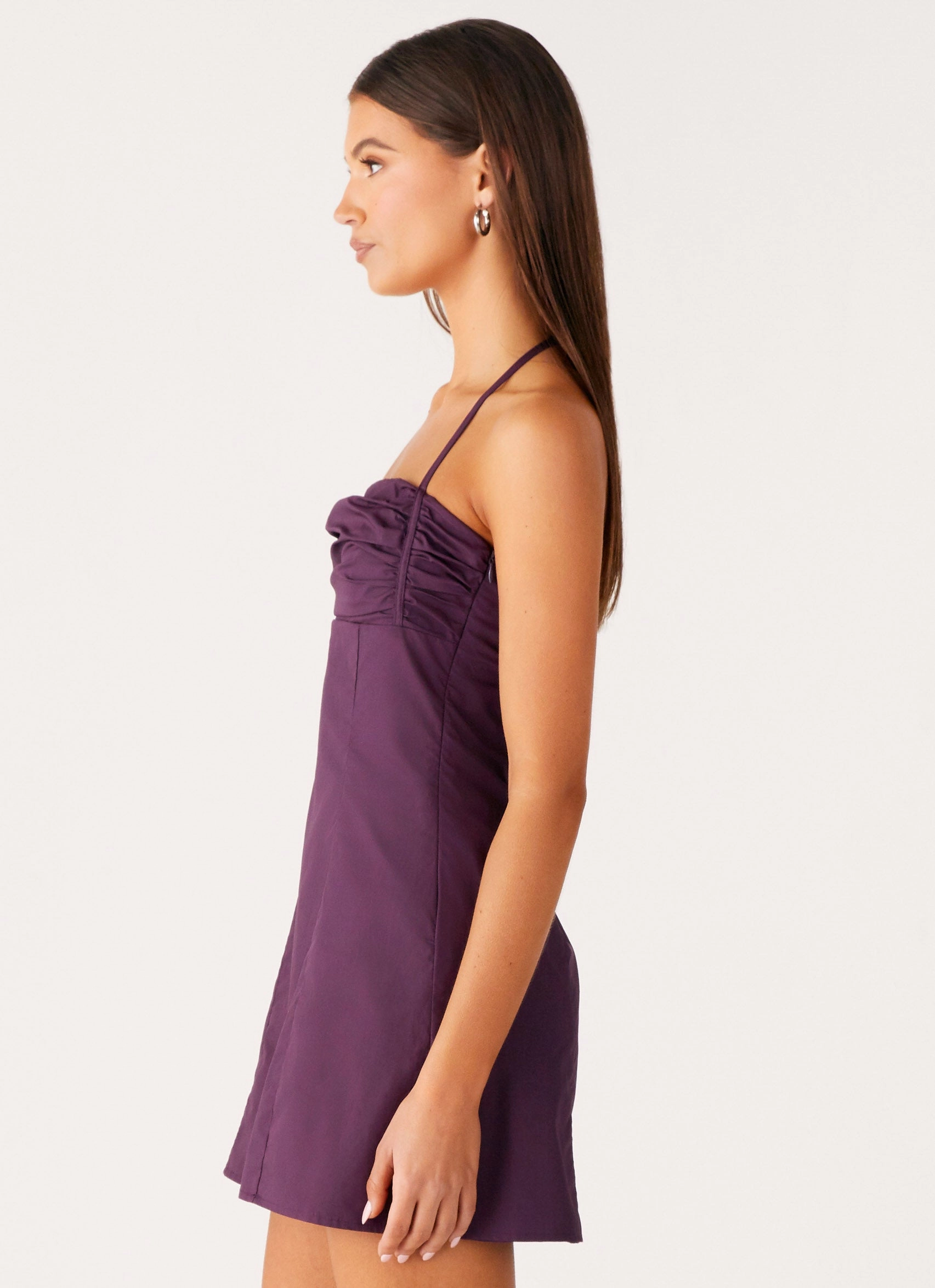 Fashionable Comfort Wear Sonique Mini Dress - Plum