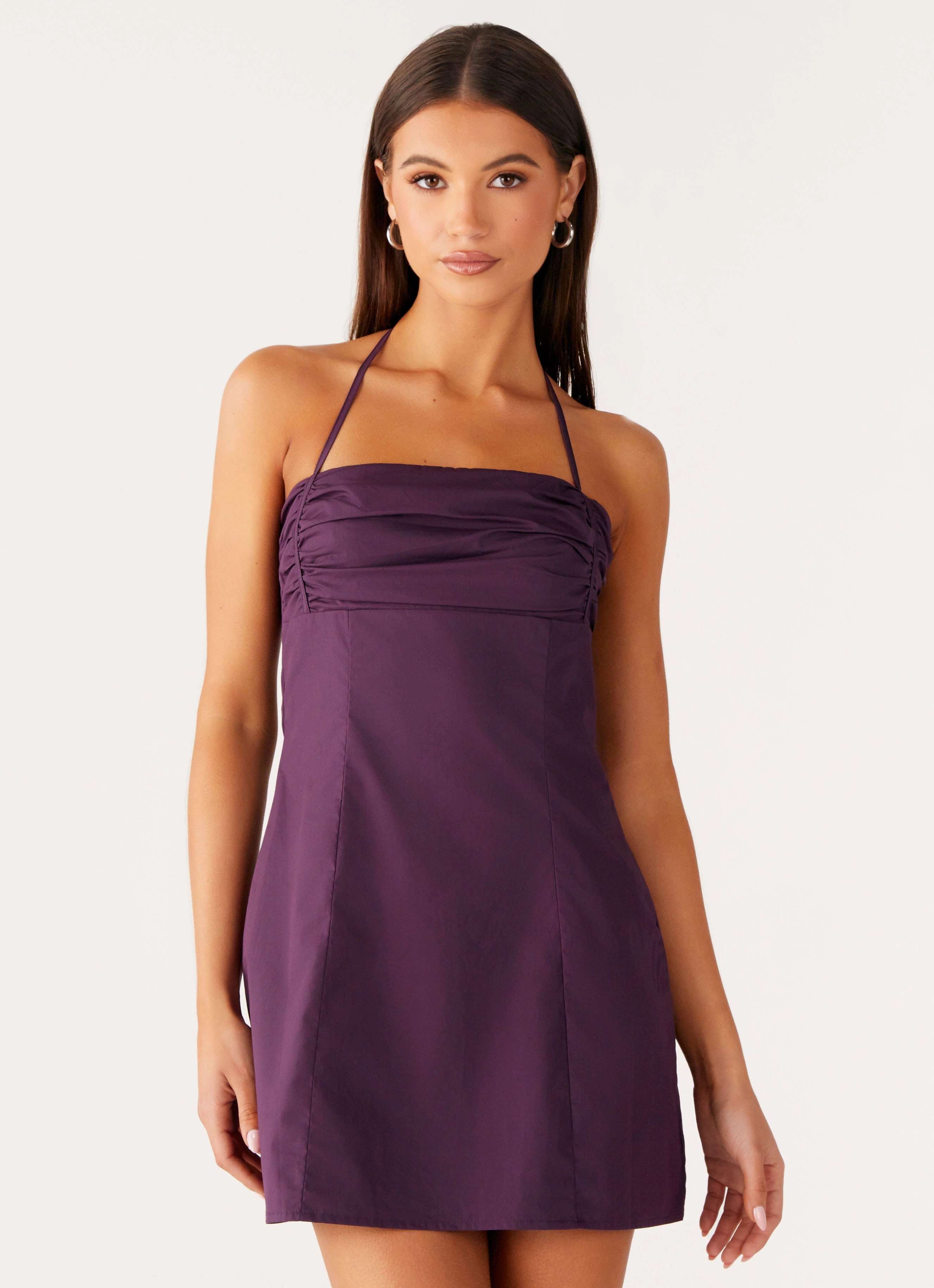 Light Blend Sonique Mini Dress - Plum