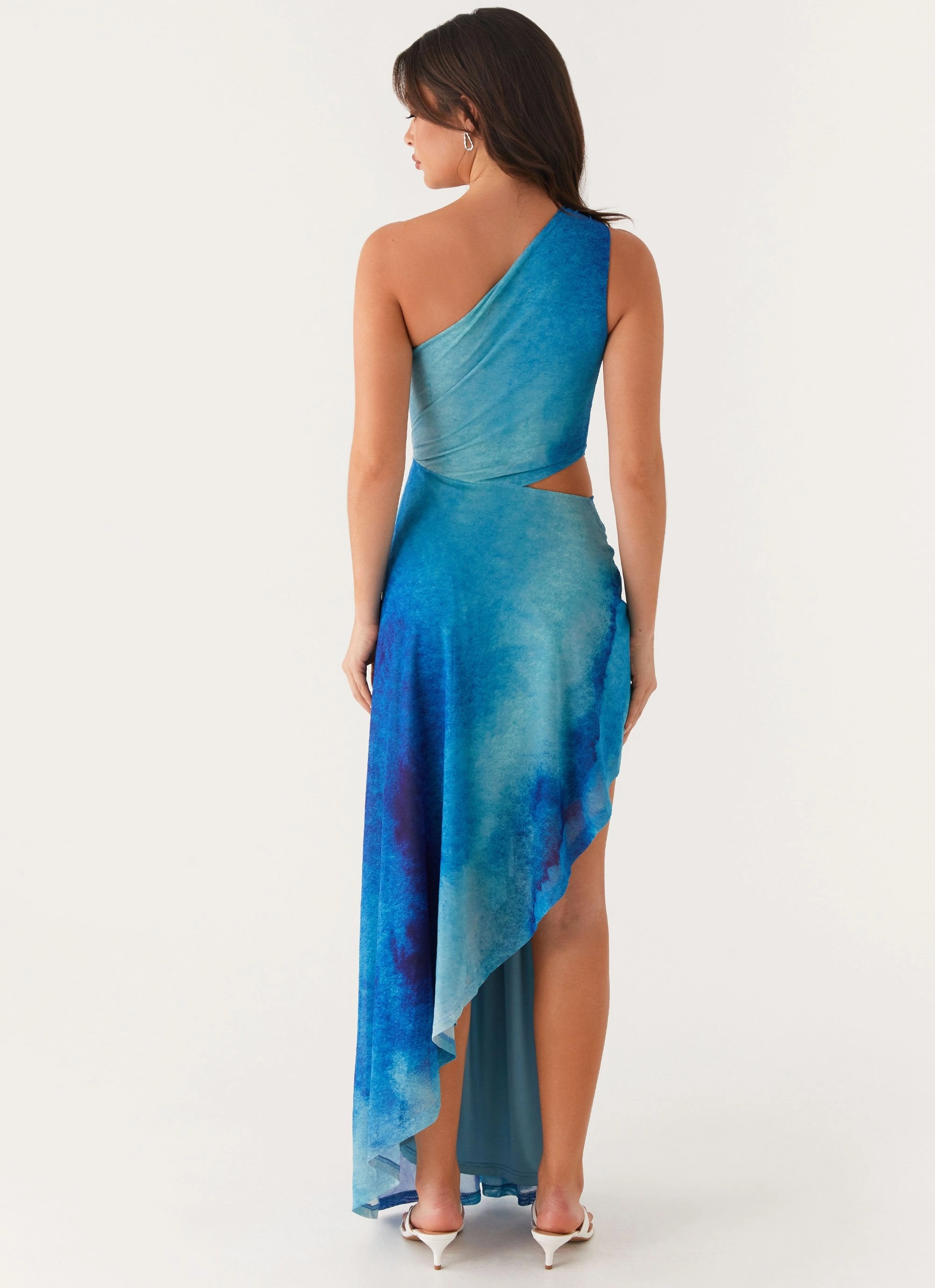 Blinded Maxi Dress - Blue Tie Dye Romance Glow