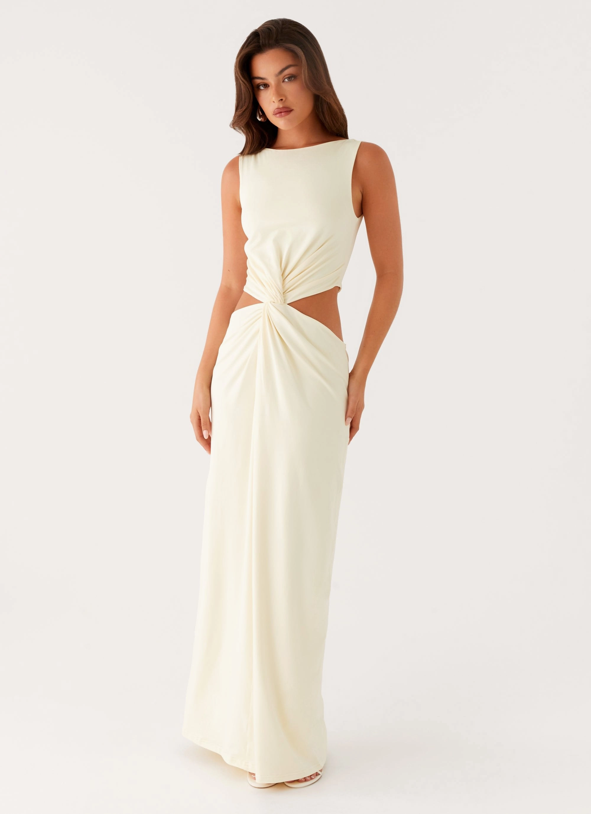Lilabelle Twist Maxi Dress - Yellow Timeless Fashion