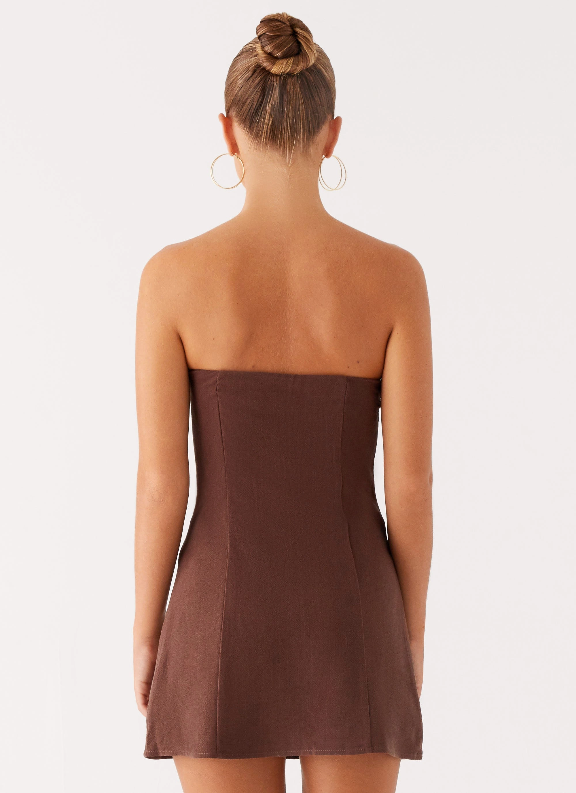 Ludo Mini Dress - Chocolate Dew Tone