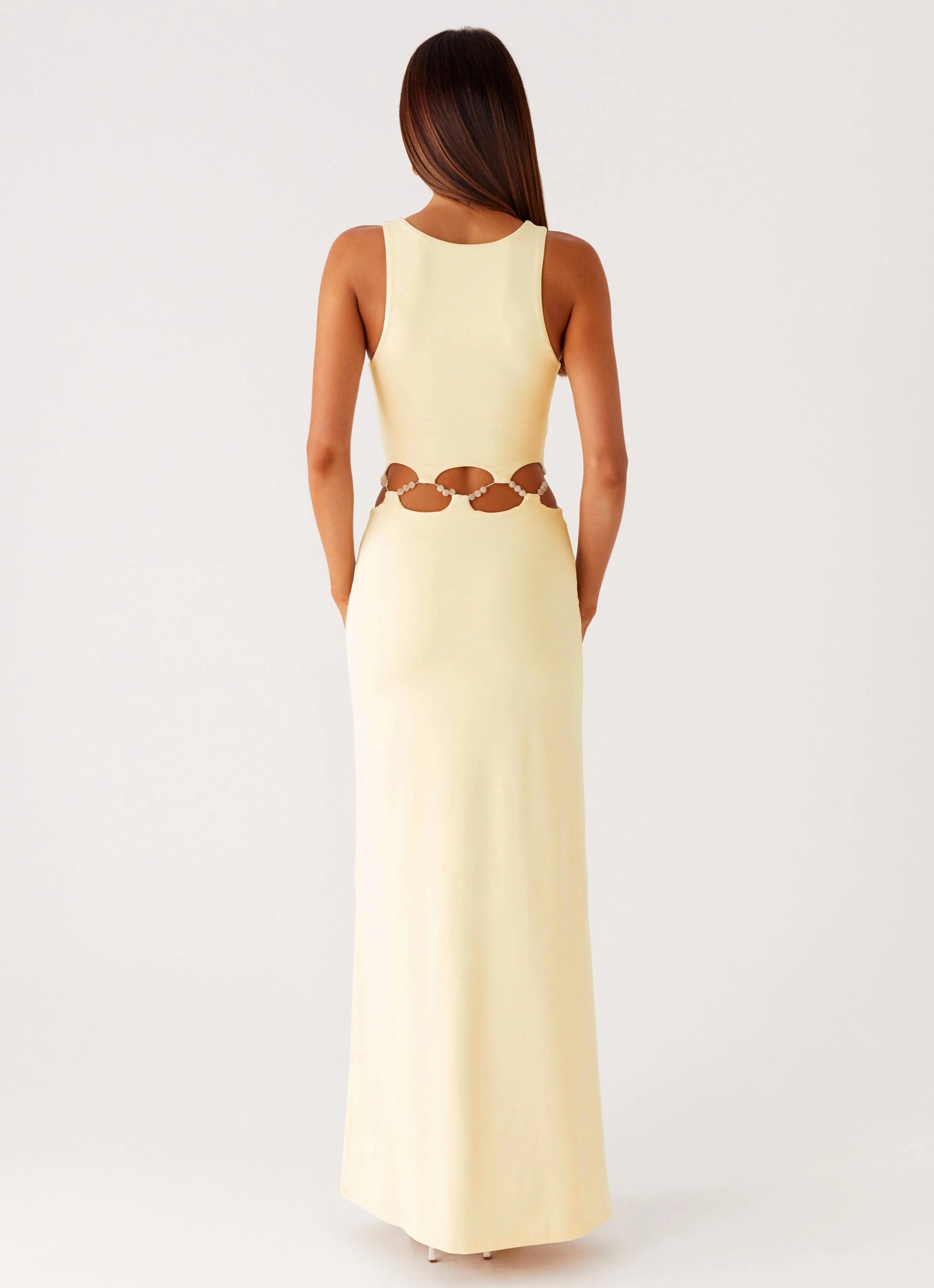 Dreamboat Beaded Maxi Dress - Yellow Luxe Look