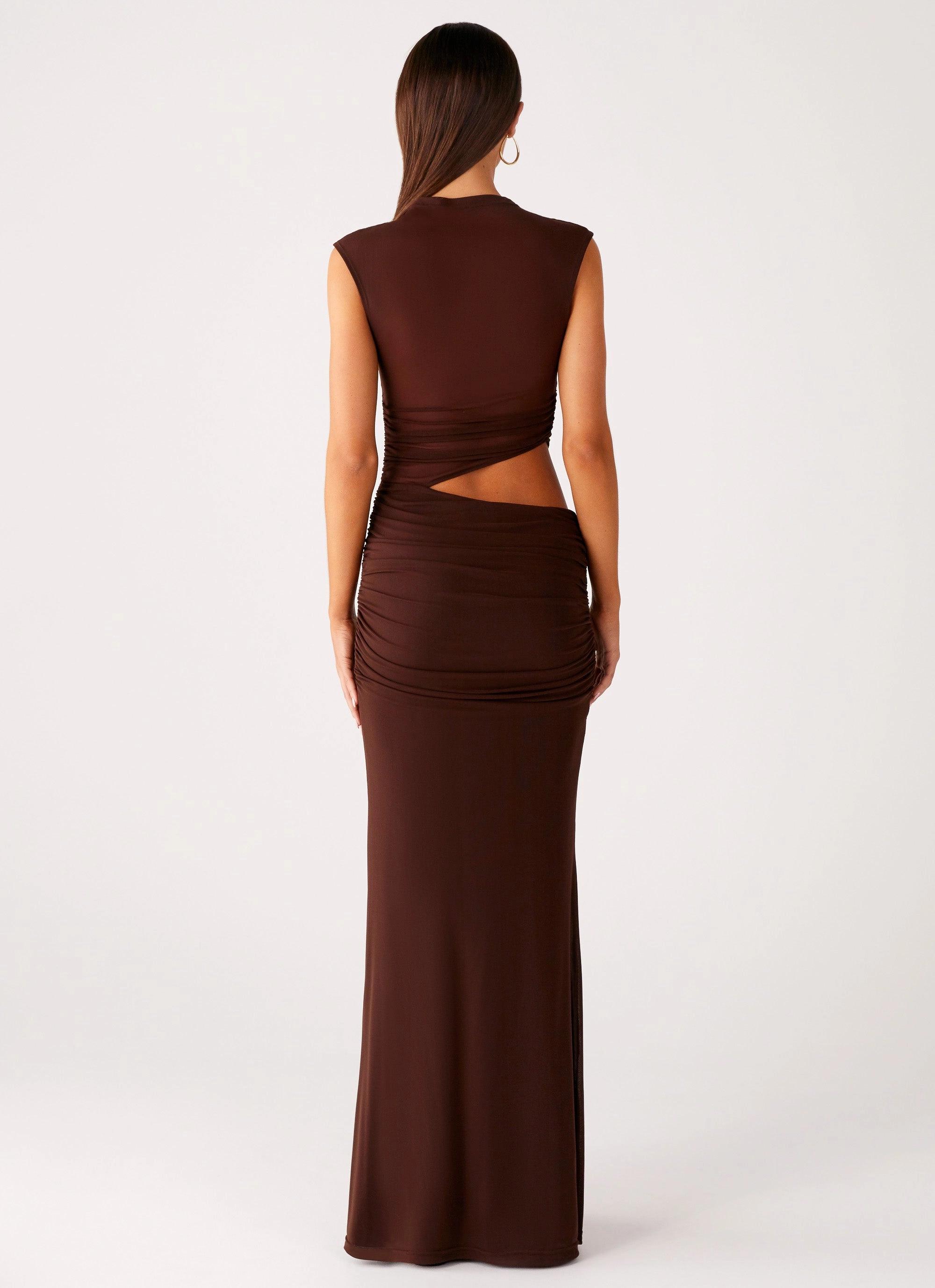 Briony Maxi Dress - Cool Chocolate Relax Cut