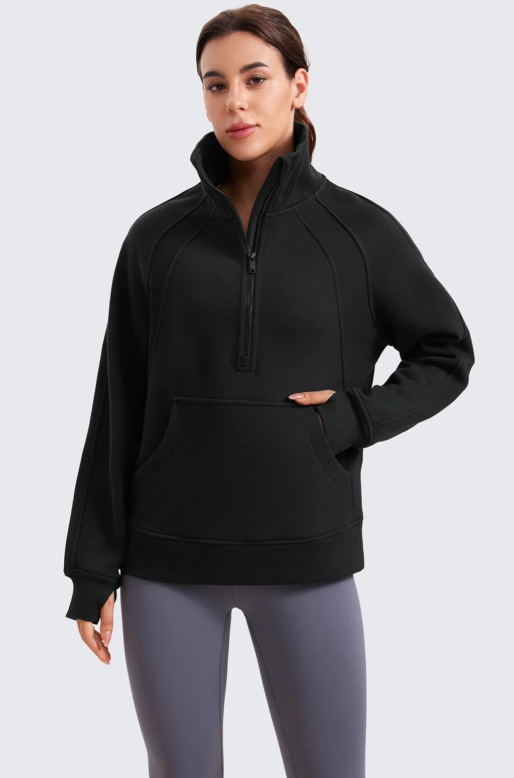Fleece Lined Hip-Length Hoodies