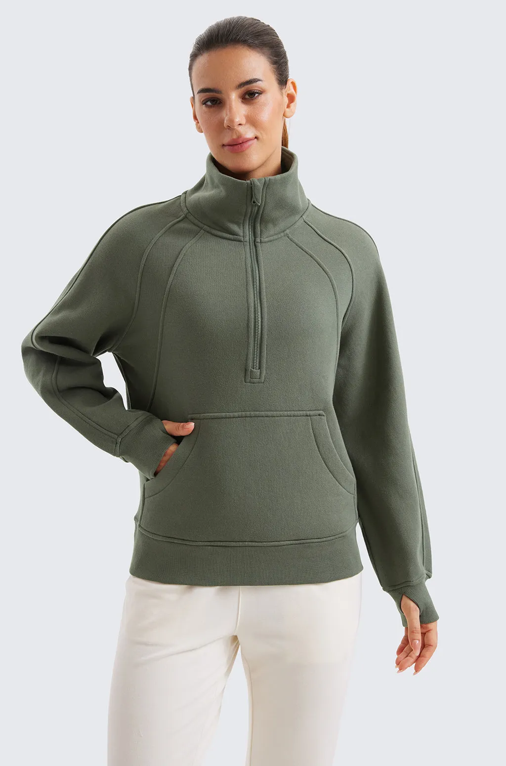 Fleece Lined Hip-Length Hoodies