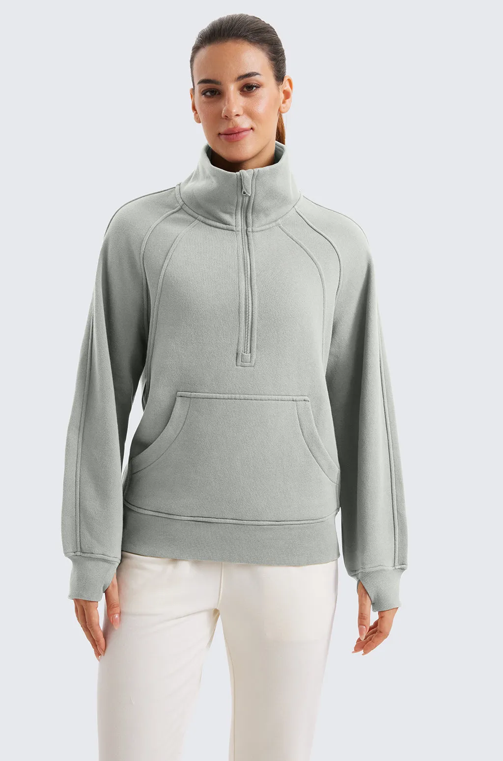 Fleece Lined Hip-Length Hoodies