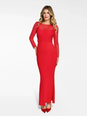 Shapewear Slip Dress Mesh Top Set ZeroWaste Construction Soft Knit