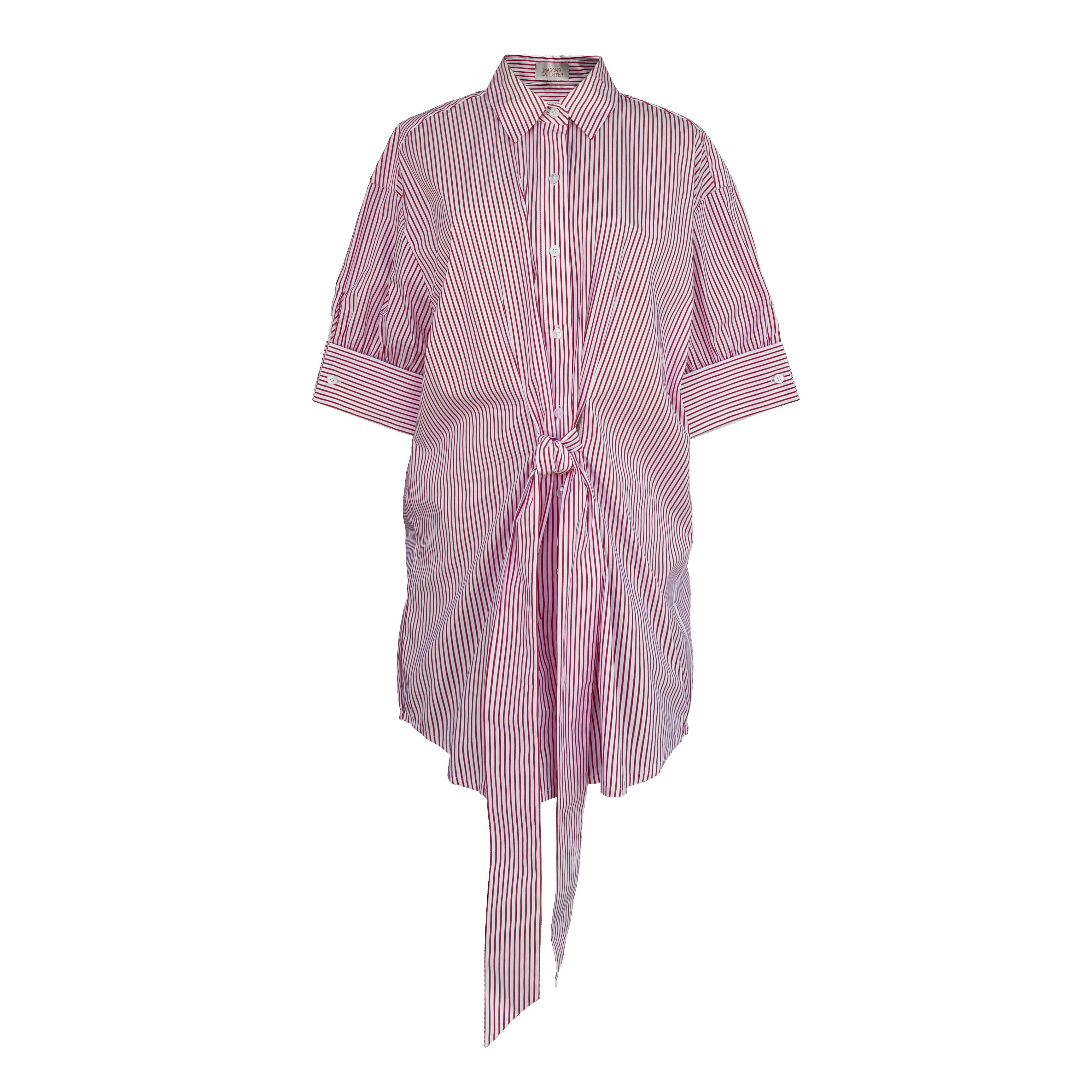 HypoallergenicFabric TearResistantMaterial MASON'S DAUGHTER | Anna Dress, Red and White Striped