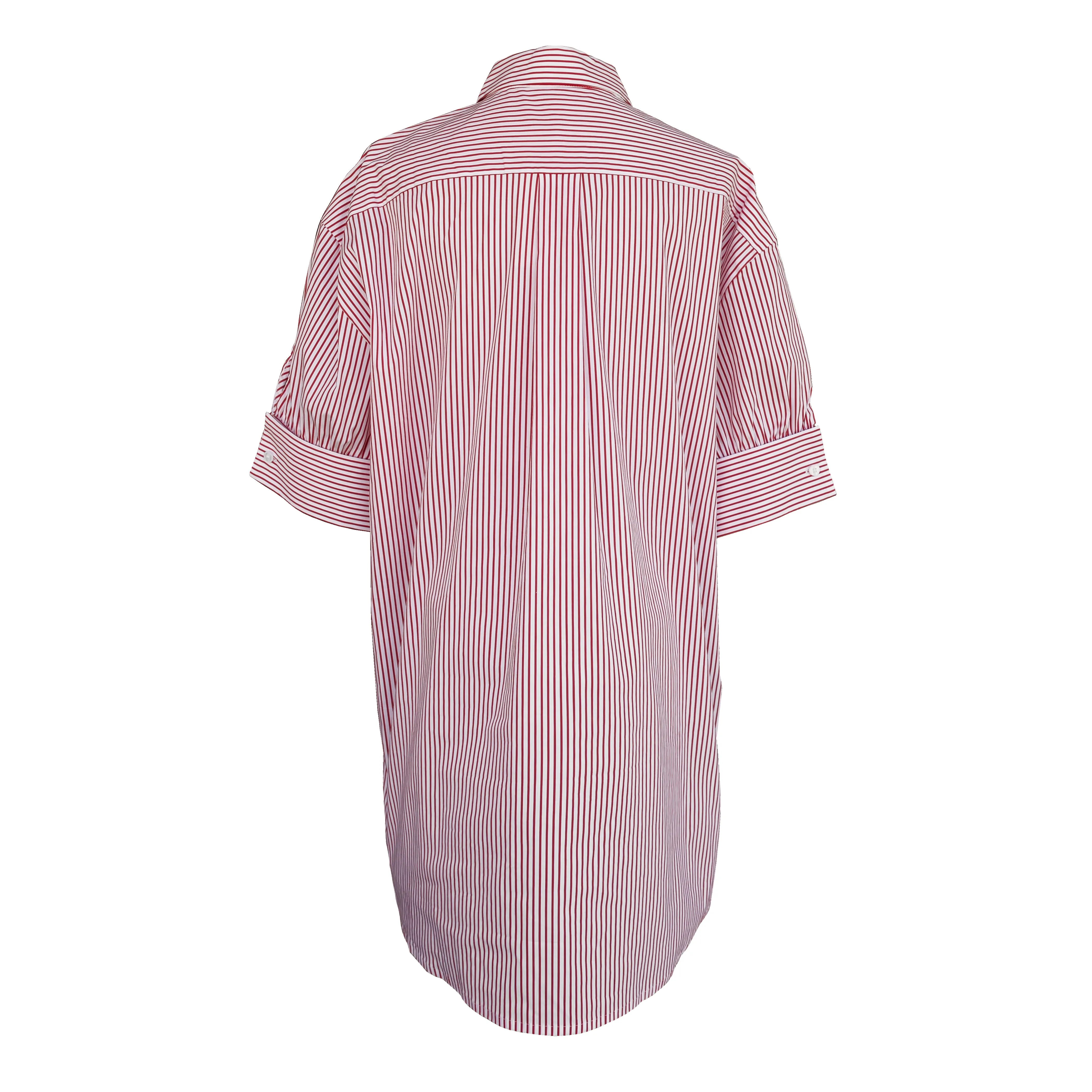 MASON'S DAUGHTER | Anna Dress, Red and White Striped TearResistantPanels