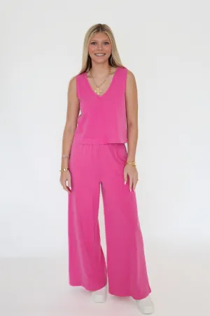 Scout Jersey Flare Pant- Island Pink Tough Stretch