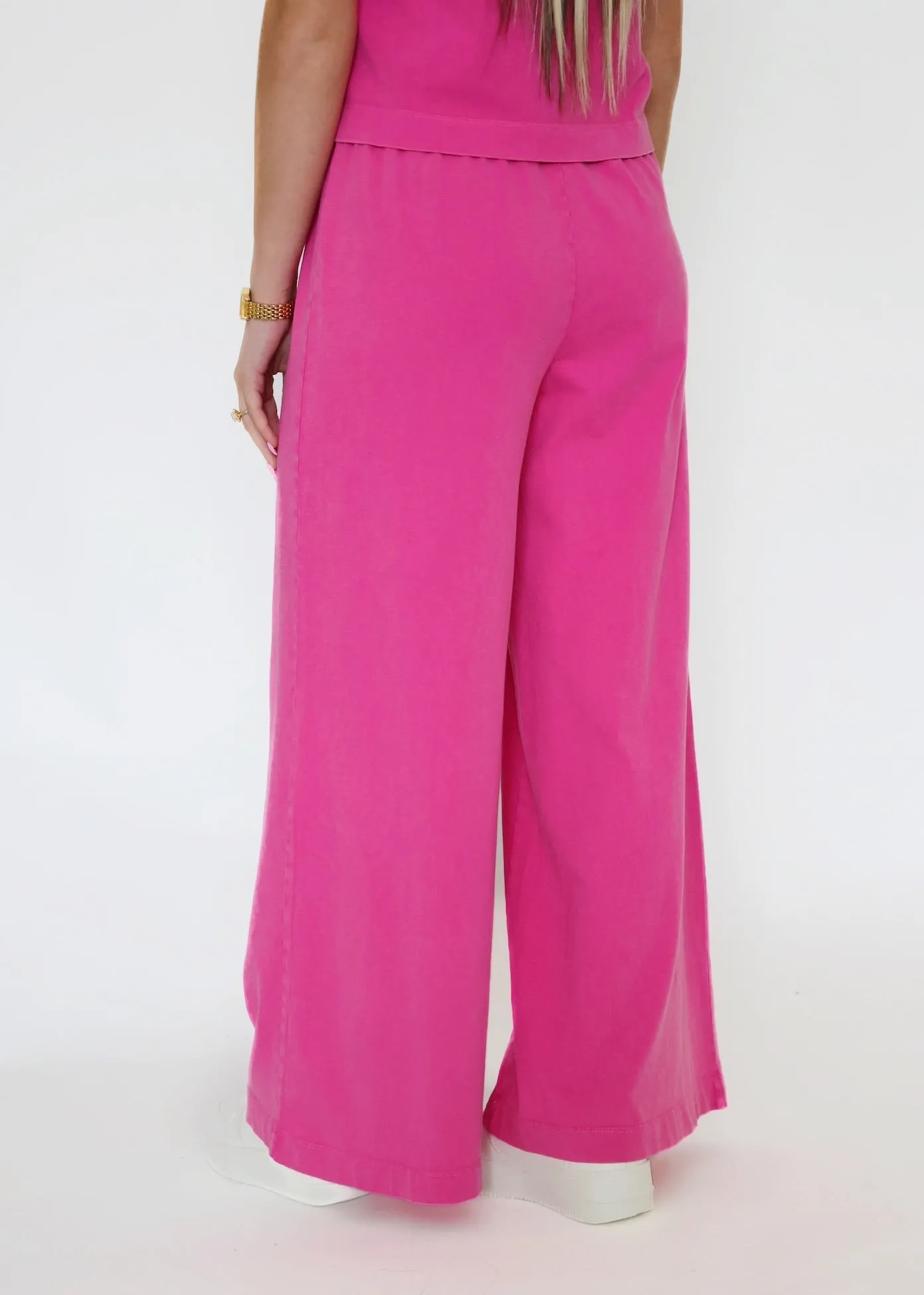 Scout Jersey Flare Pant- Island Pink Eco Friendly Dyeing