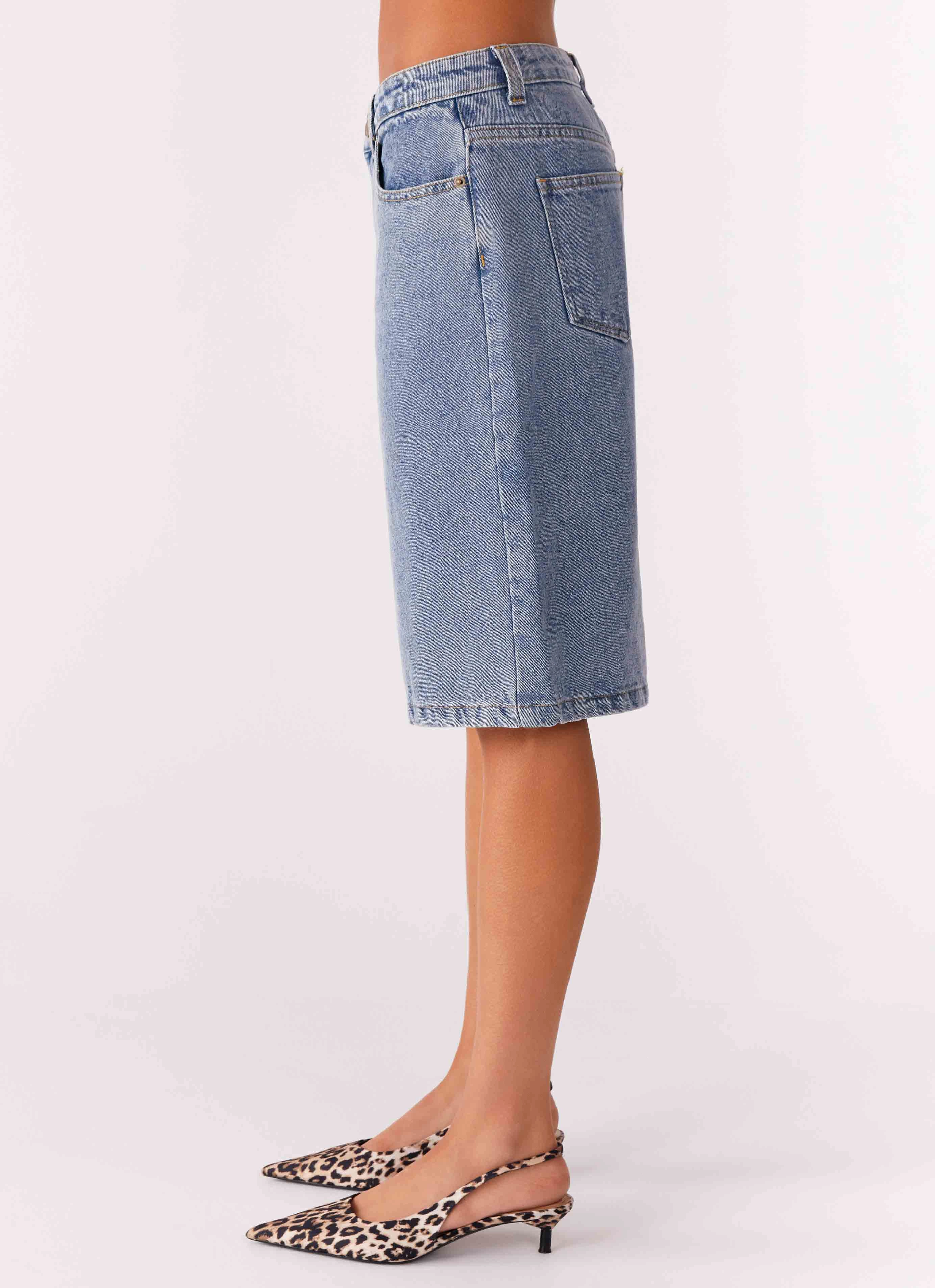 Orleans Denim Jorts - Blue Comfortable Leg Form Fit Comfort