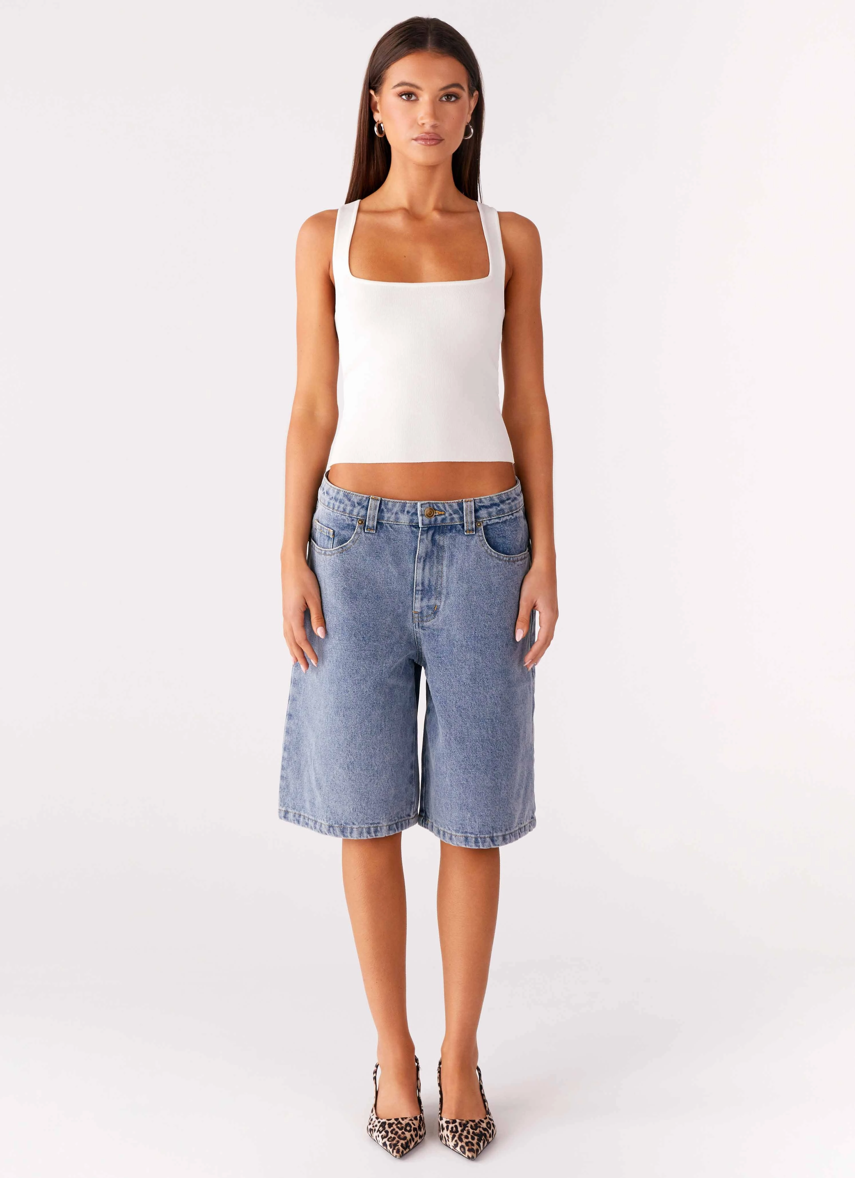 Orleans Denim Jorts - Blue Four Way Stretch