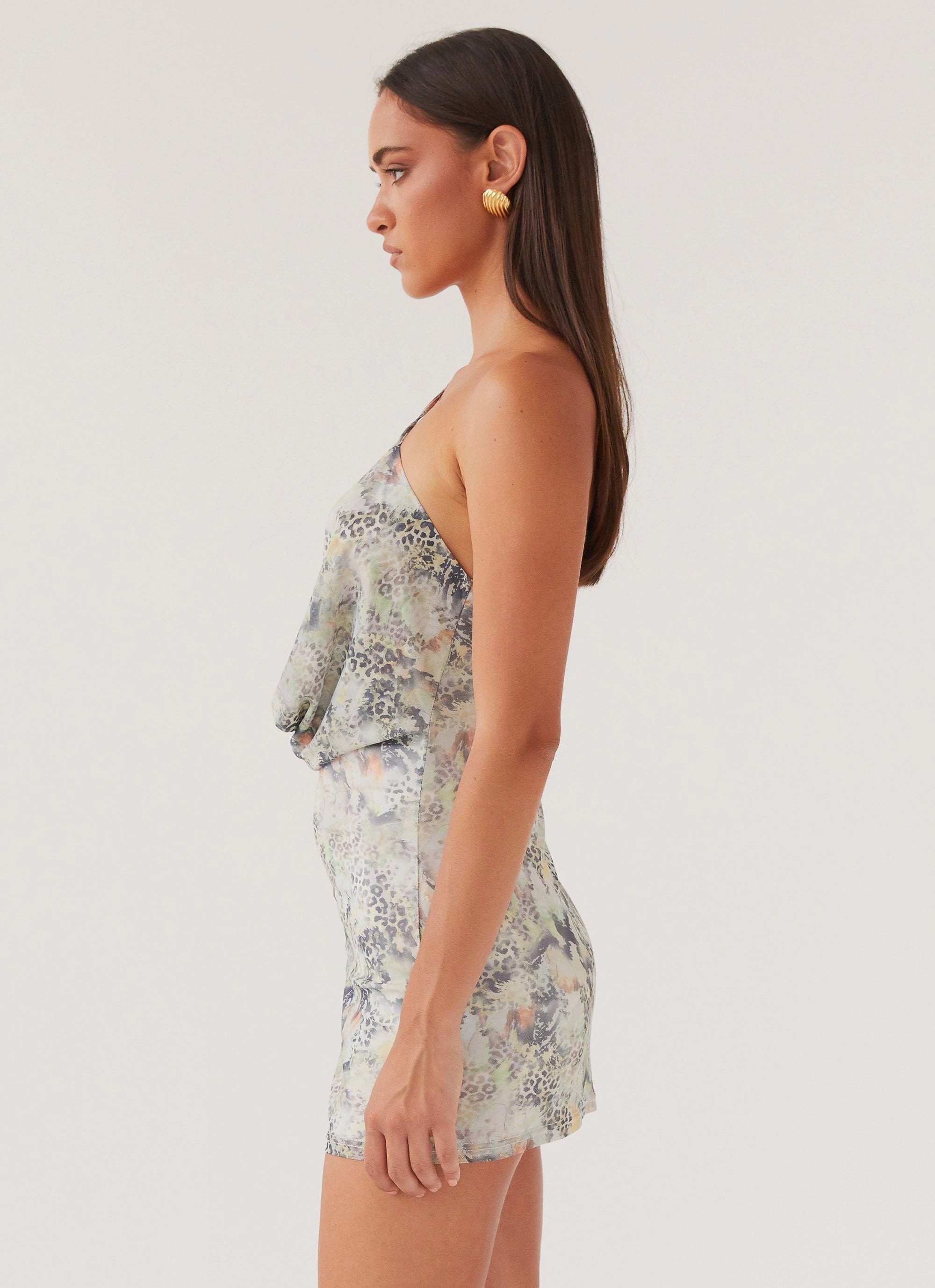 Bohemian Bliss Mesh Mini Dress - Leopard Luxe Flattering Design Wear