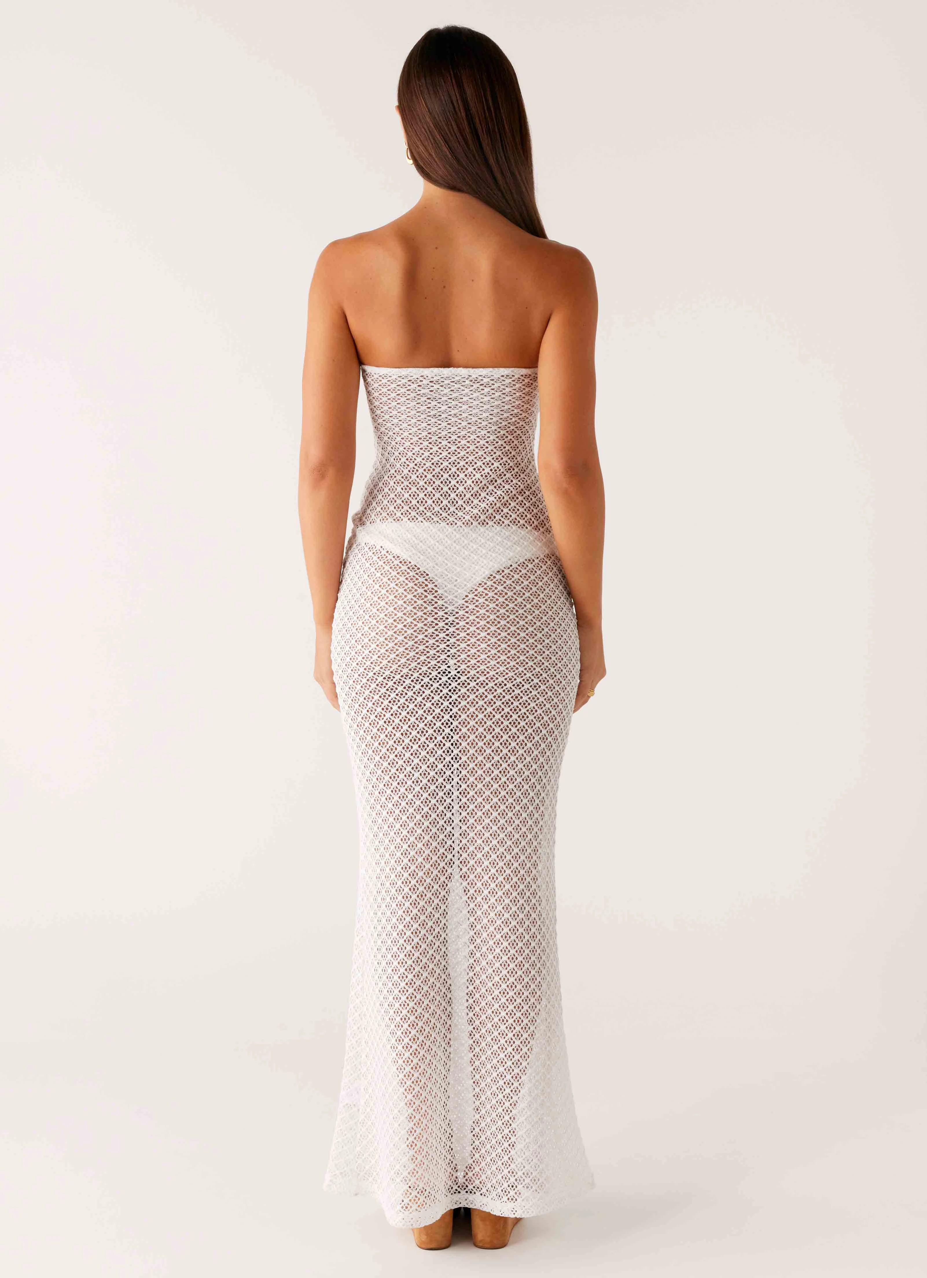 Showcase Crochet Maxi Dress - Ivory All Day Ready