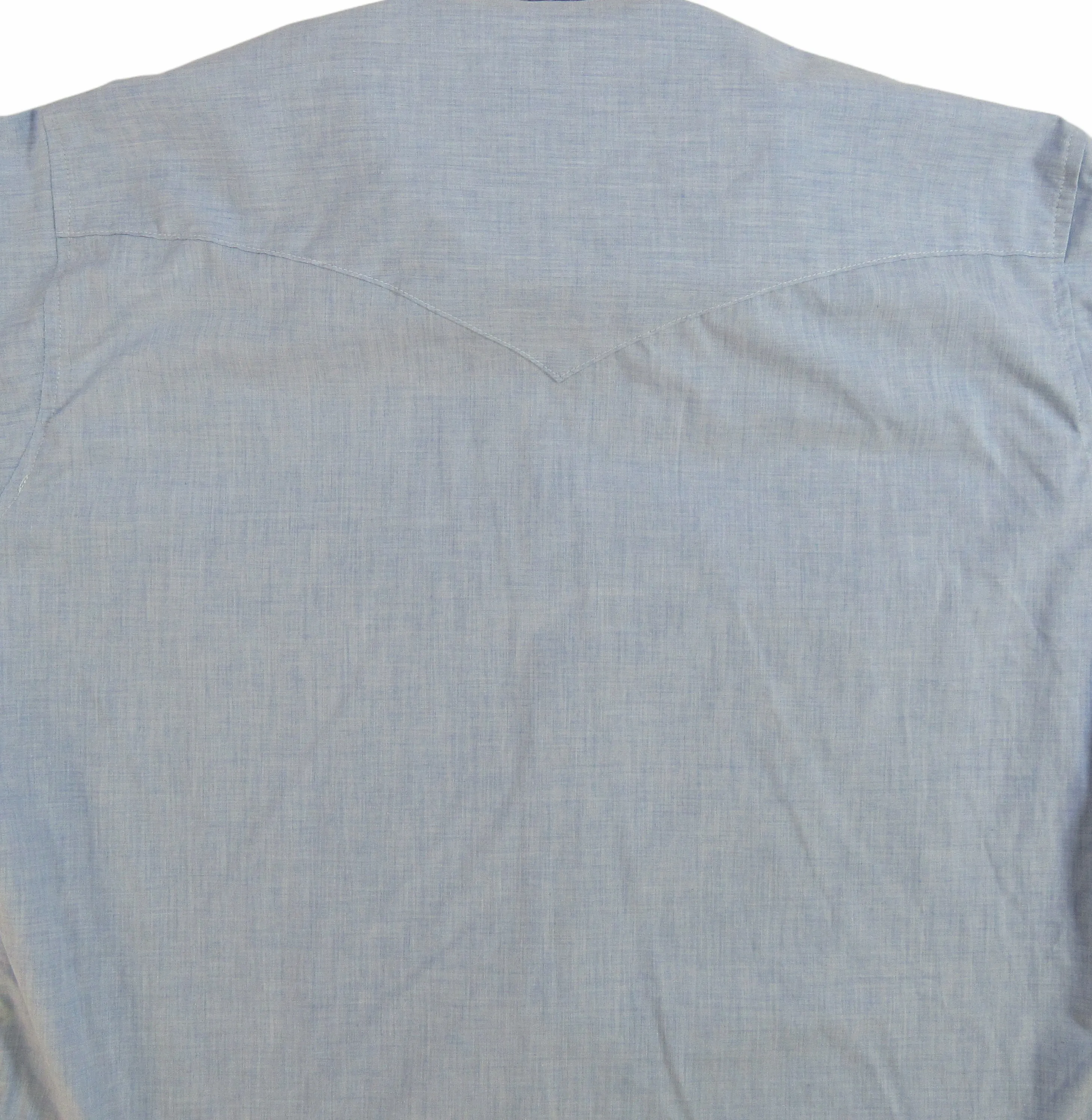 Flying R Ranchwear - Cross Dye Blue Chambray - Short Sleeve - Snaps