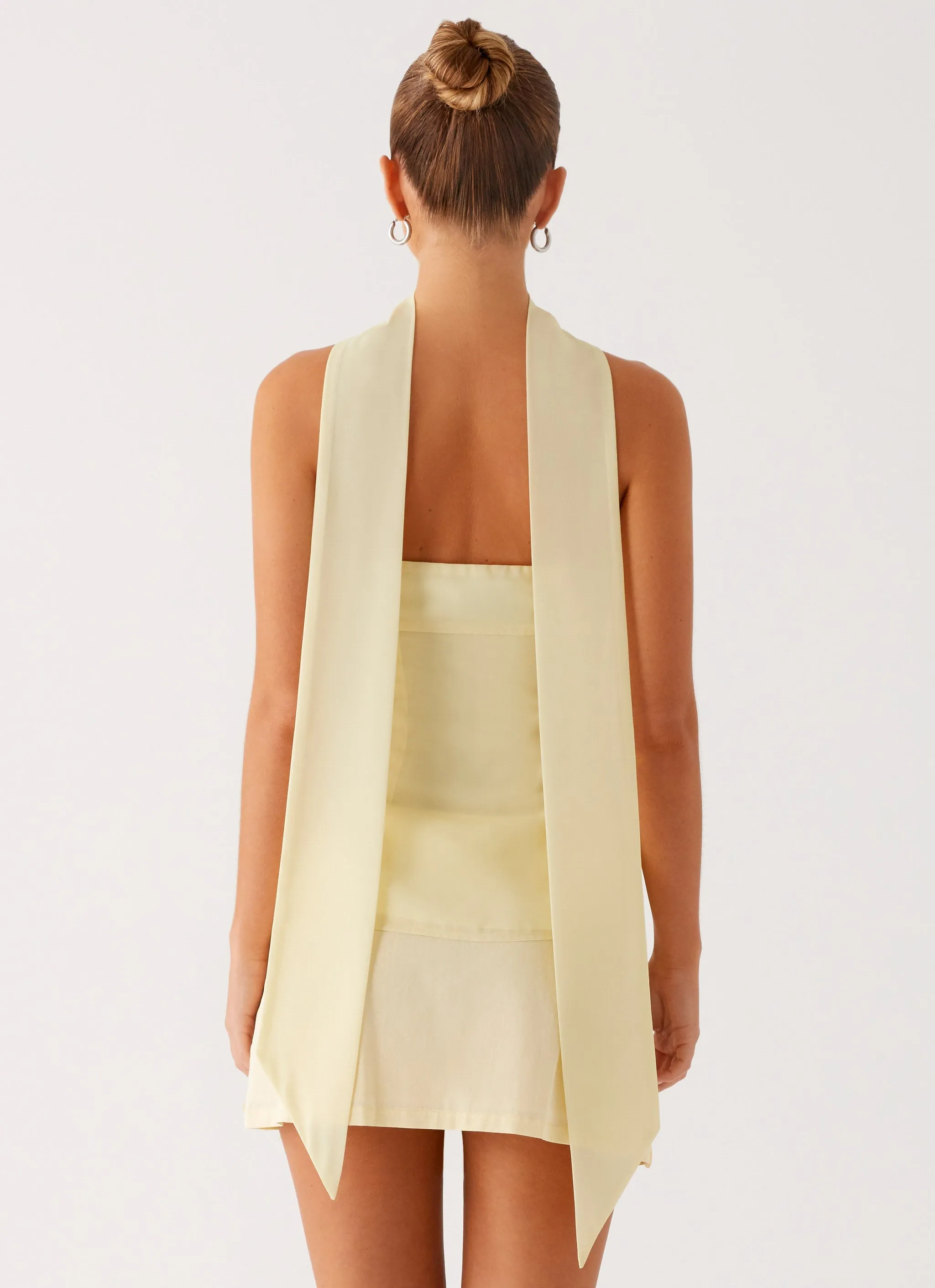 Blaise Scarf Top - Yellow Floral MultiPanelDesign