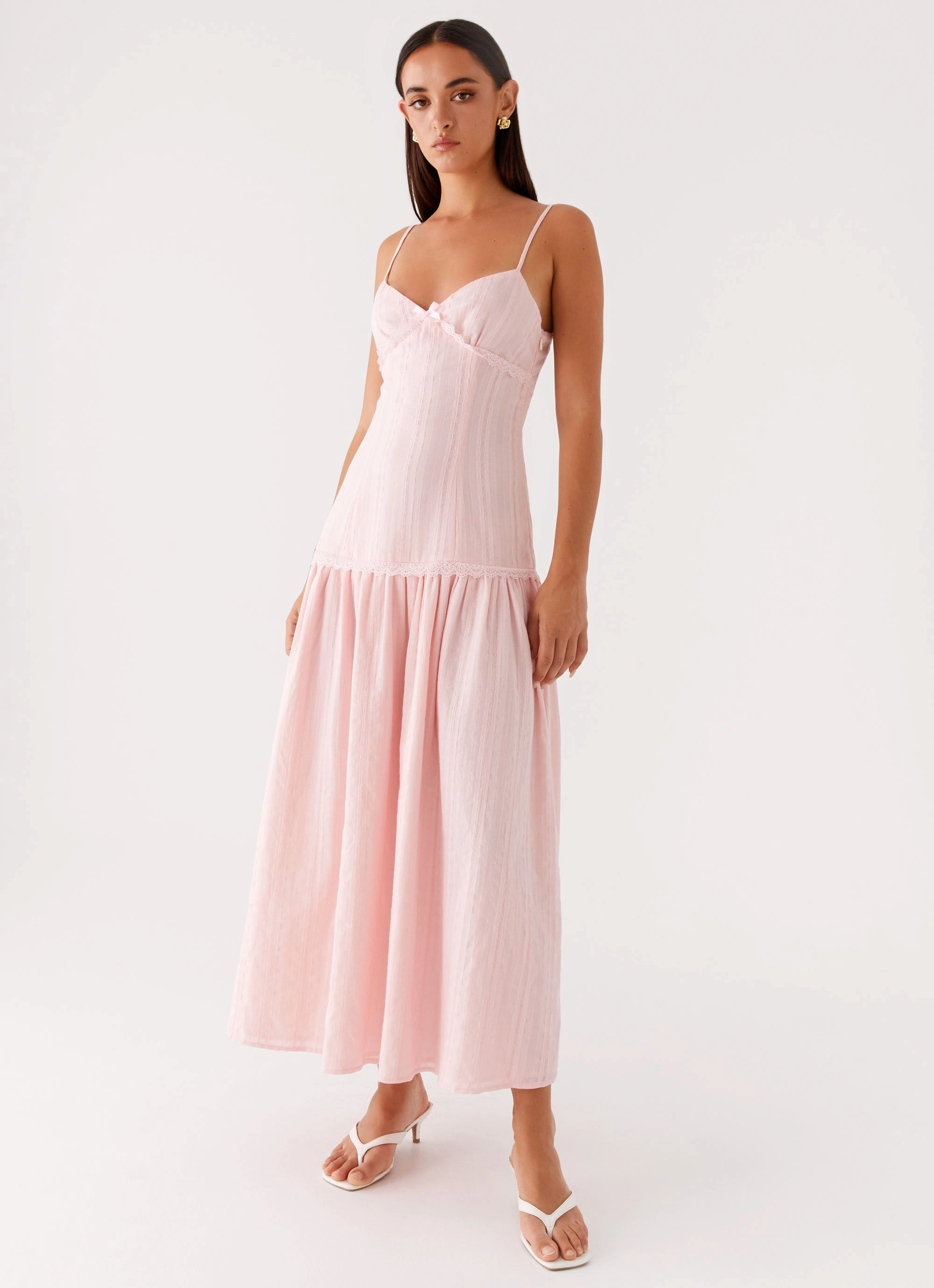 Found You Midi Dress - Pink Street Casual Cool Layers