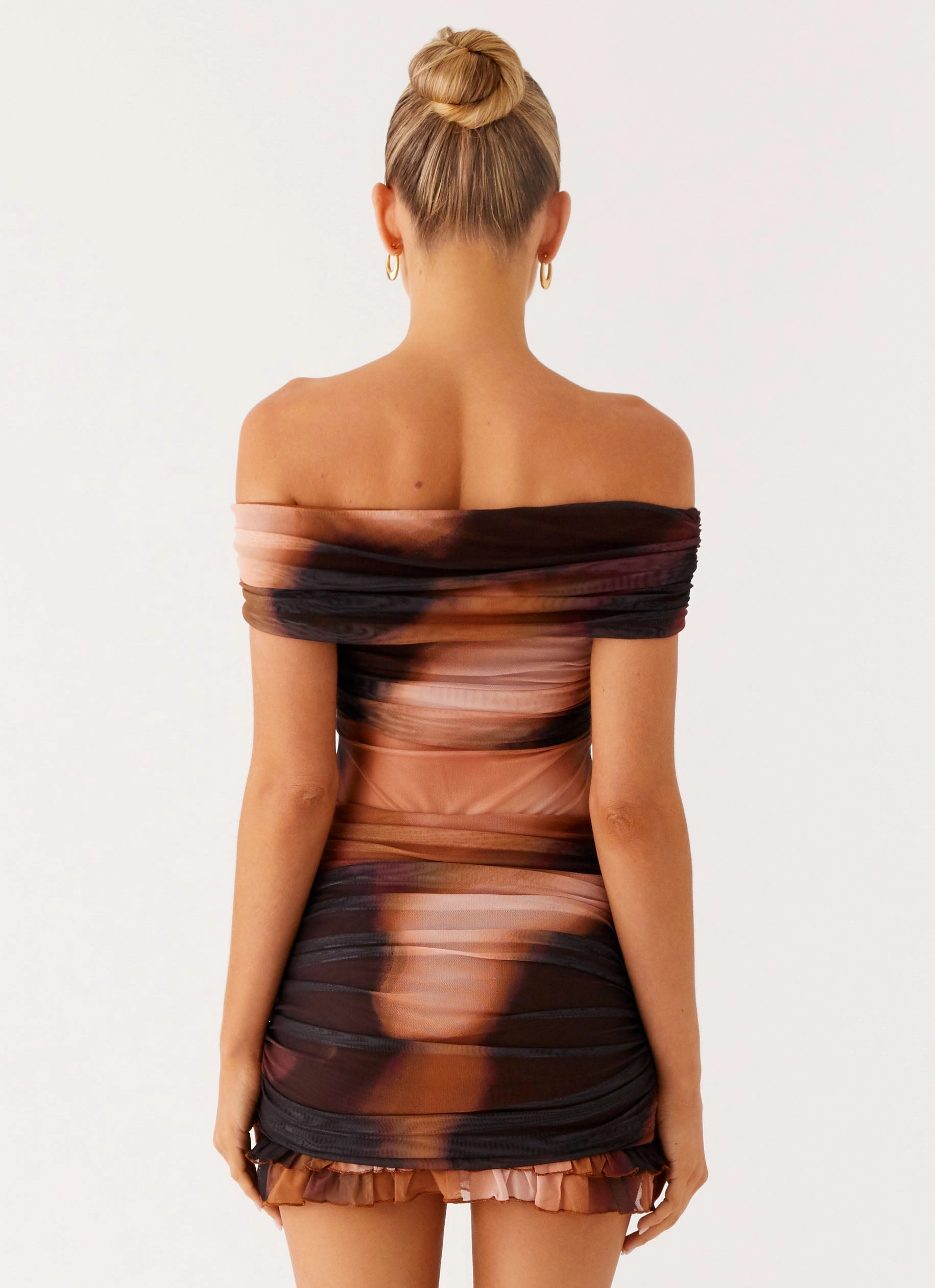 Frances Mini Dress - Black Gradient Elegant Layers