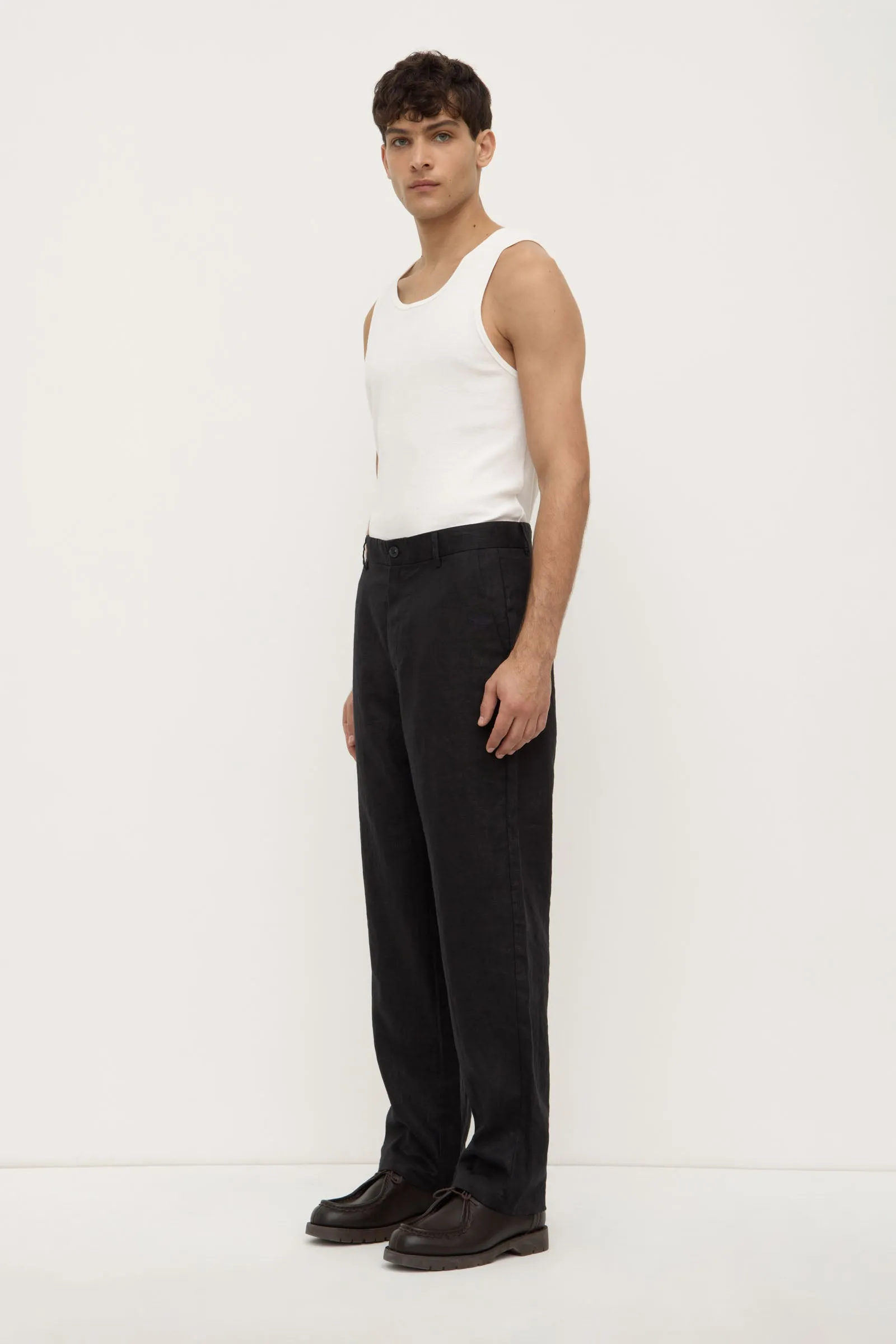 Friction Resistant Edges Comfortable Layer Fraser Linen Pant