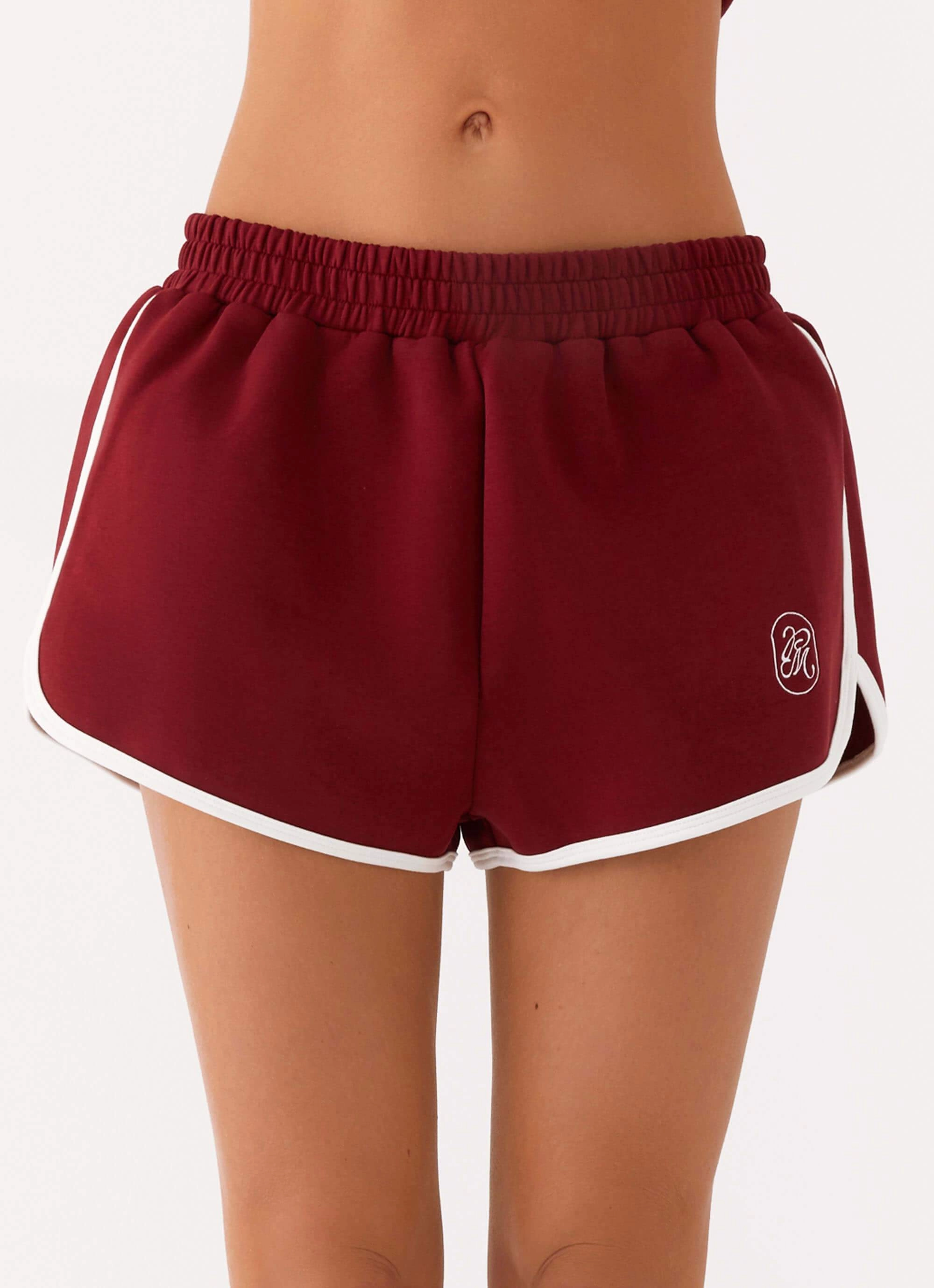 Out Of Your League Track Shorts - Red Tailored Wear Tear Resistant