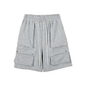 French terry multi pocket cargo short