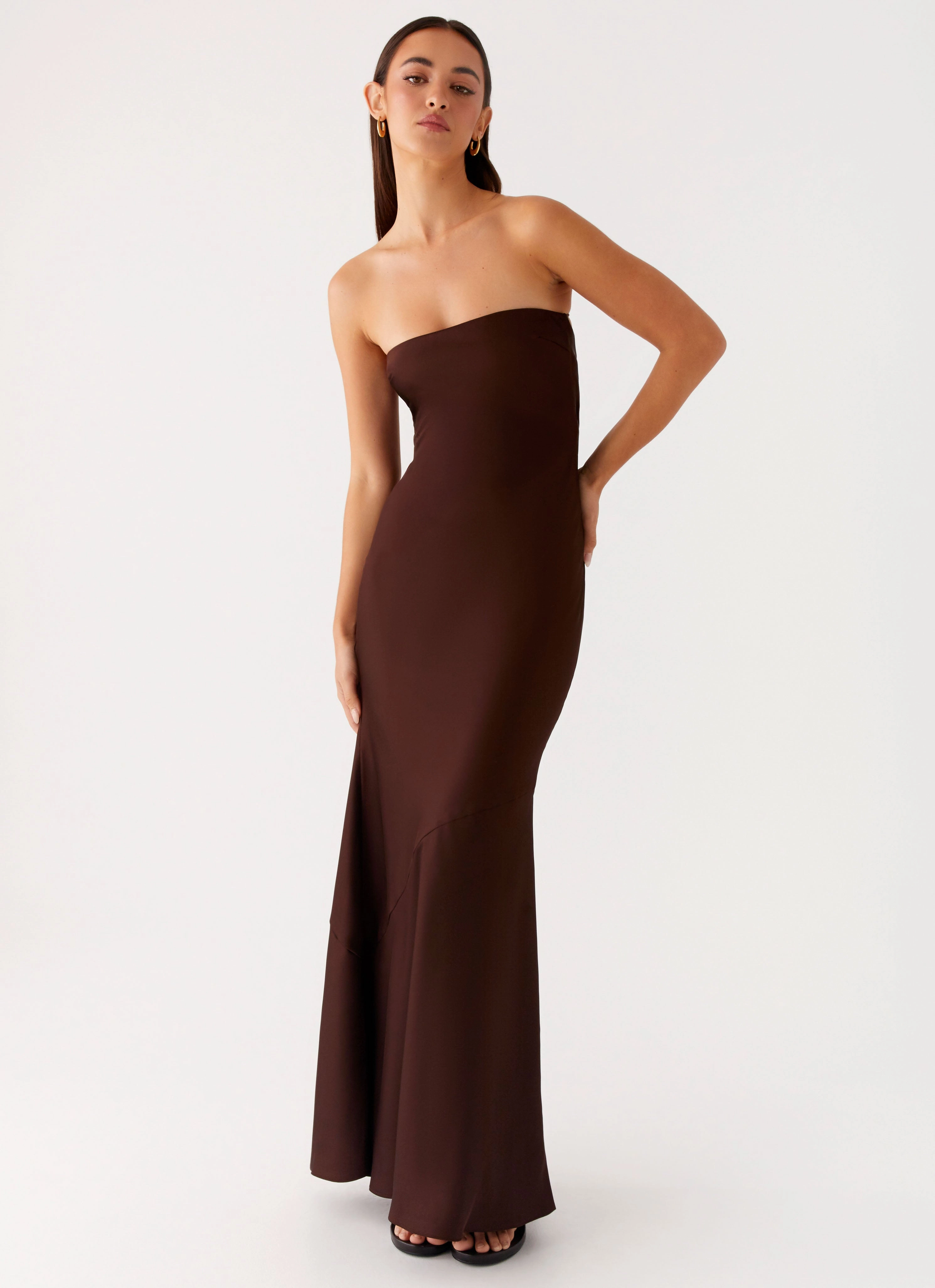 Endless Nights Maxi Dress - Chocolate QuickReleaseClasp Breathable-Lining