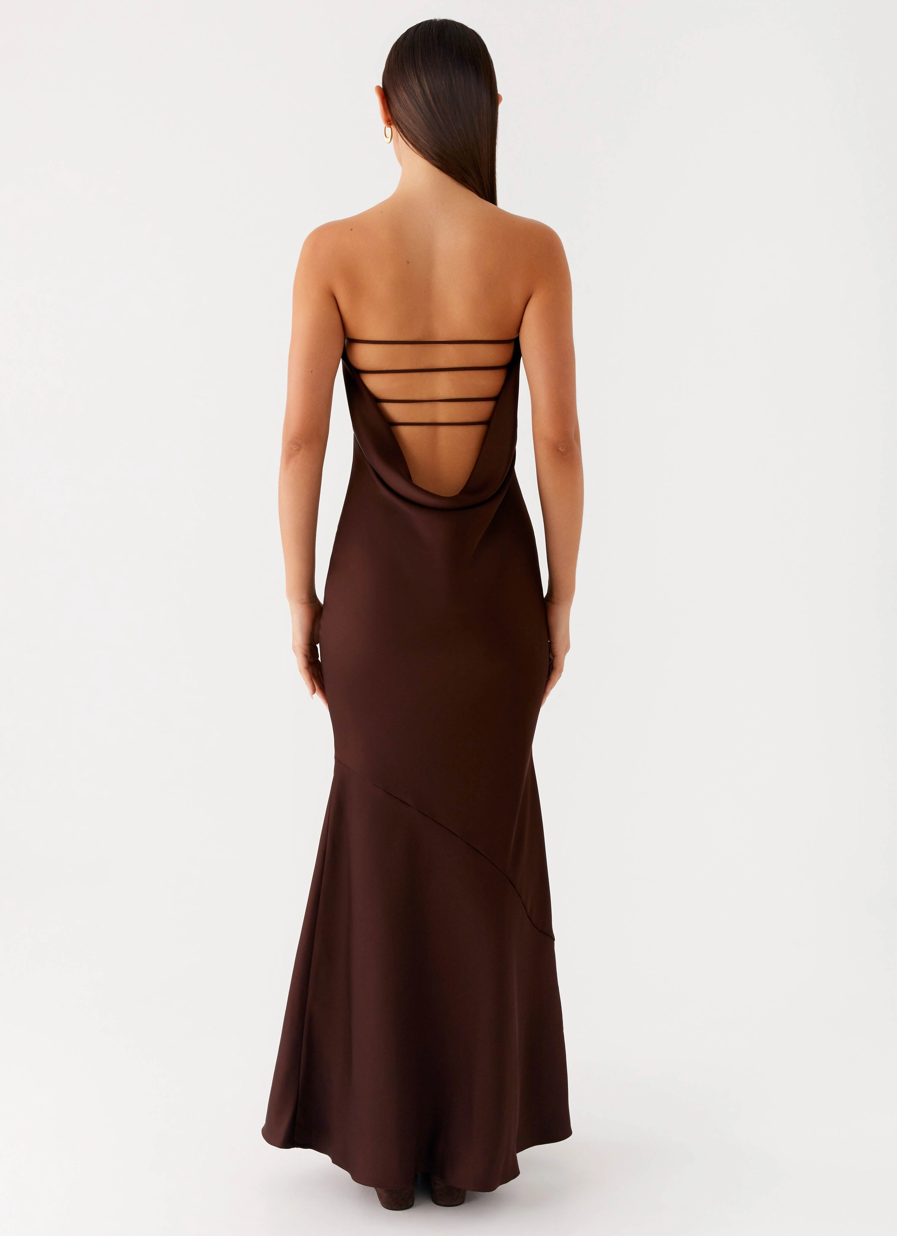 Endless Nights Maxi Dress - Chocolate Calm Finish