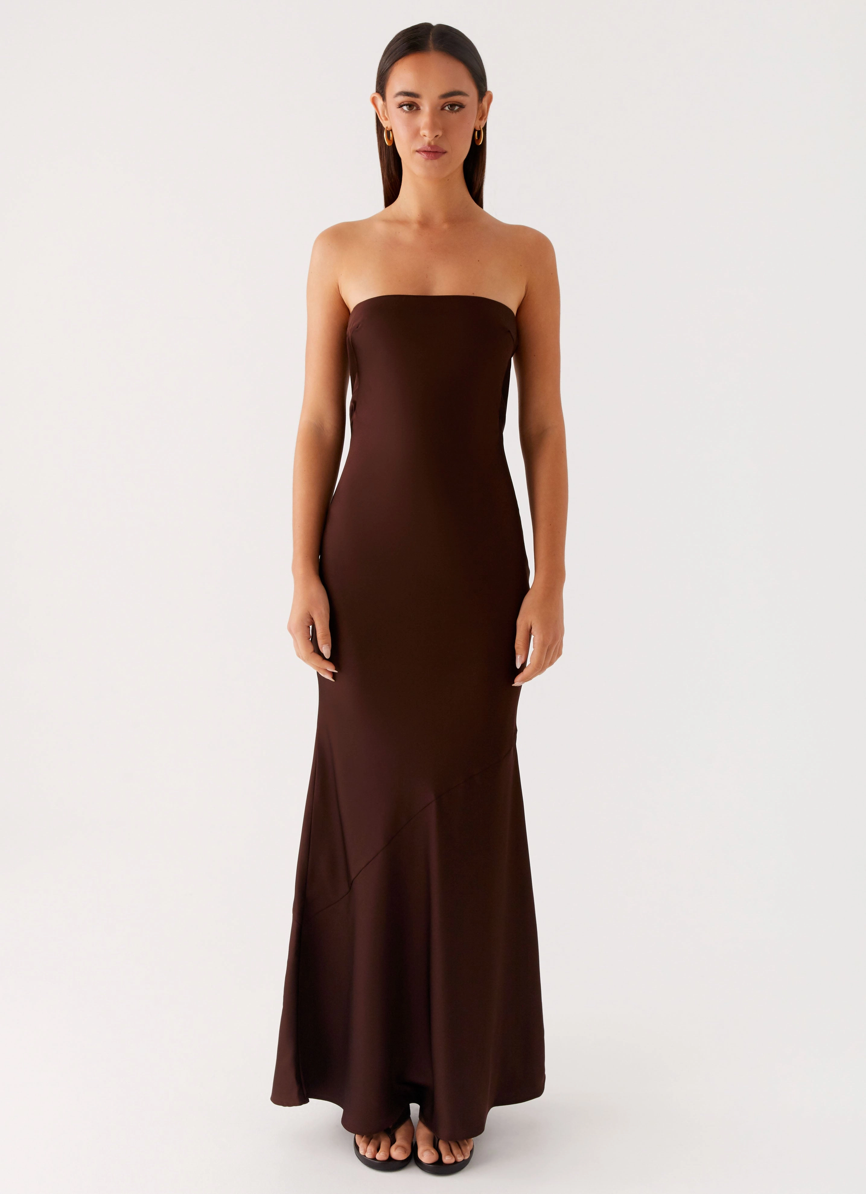 Endless Nights Maxi Dress - Chocolate Light Attitude