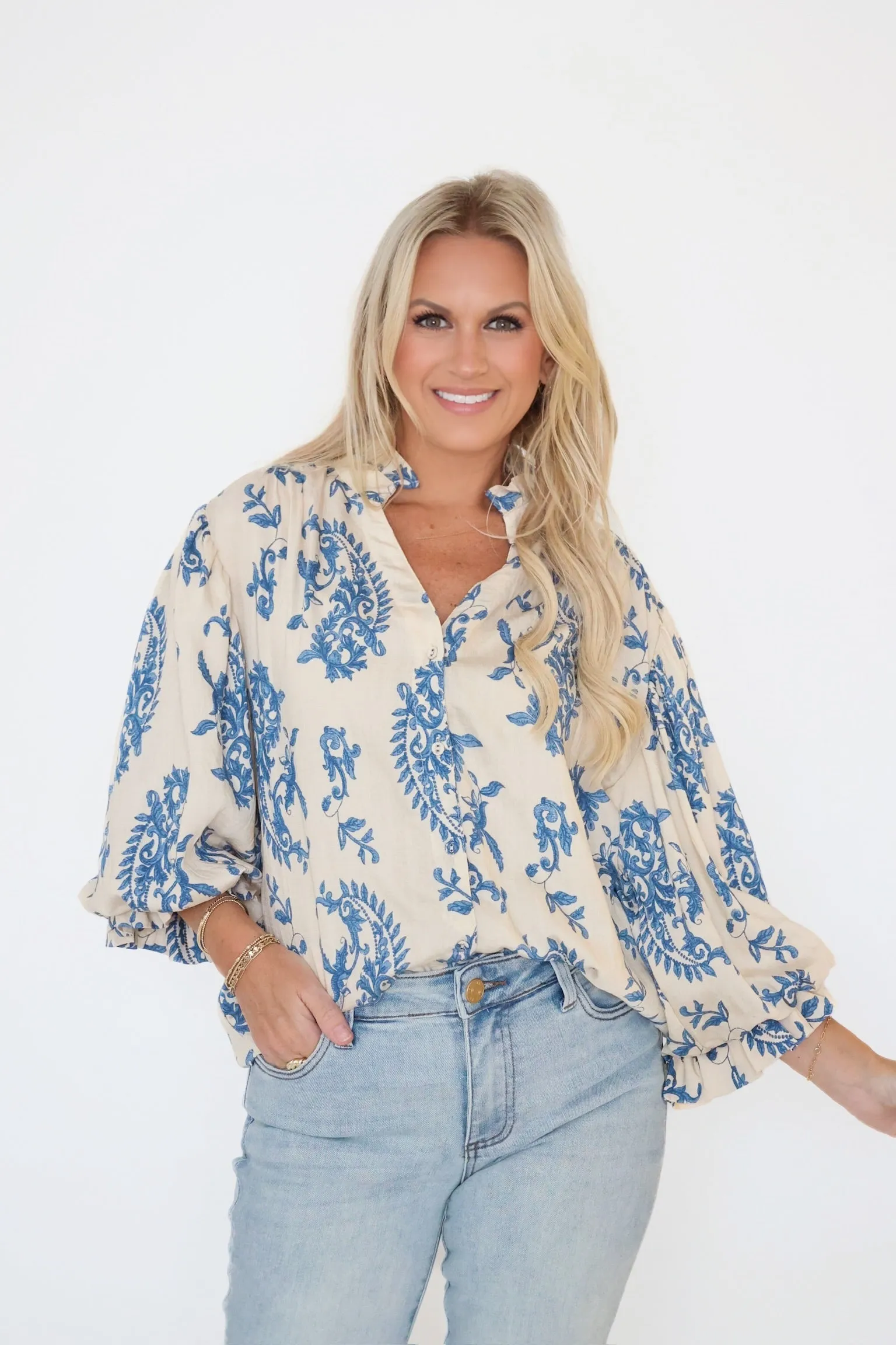 BreathableMeshInsert Julep Blouse