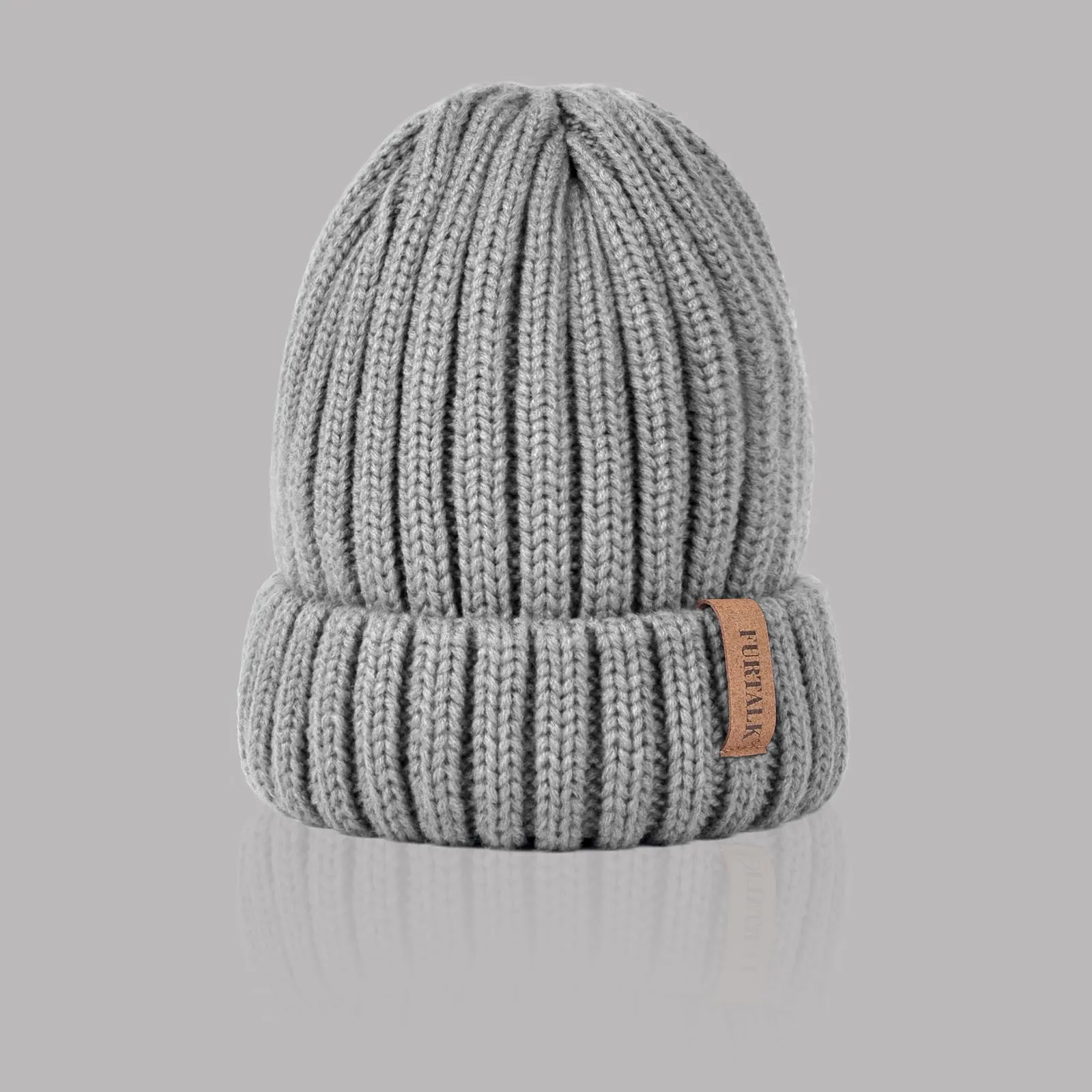 FURTALK Winter Hats for Women Fleece Lined Beanie Knit Chunky Womens Snow Cap