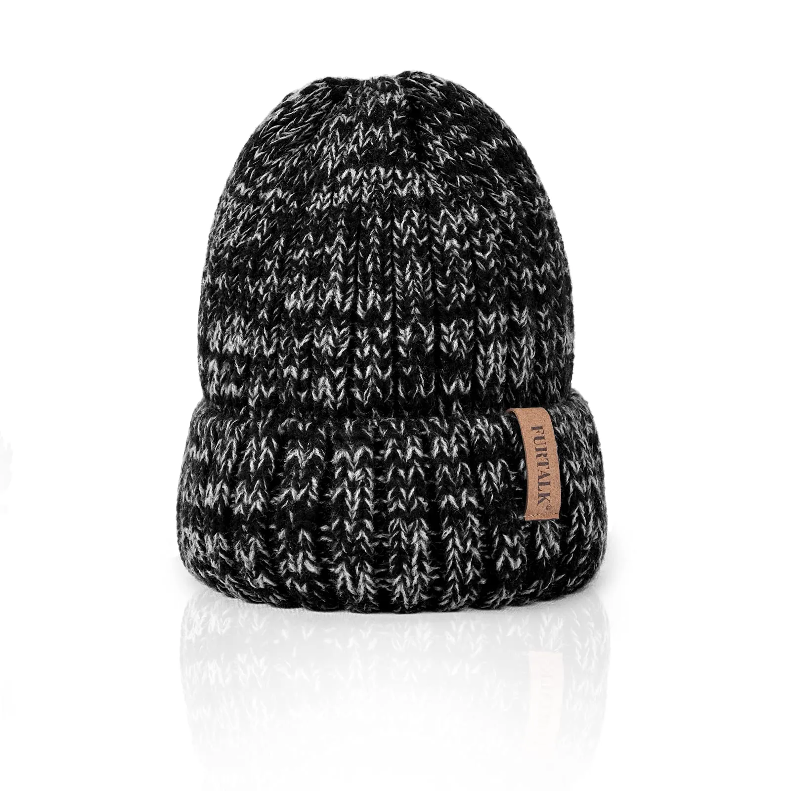 FURTALK Winter Hats for Women Fleece Lined Beanie Knit Chunky Womens Snow Cap