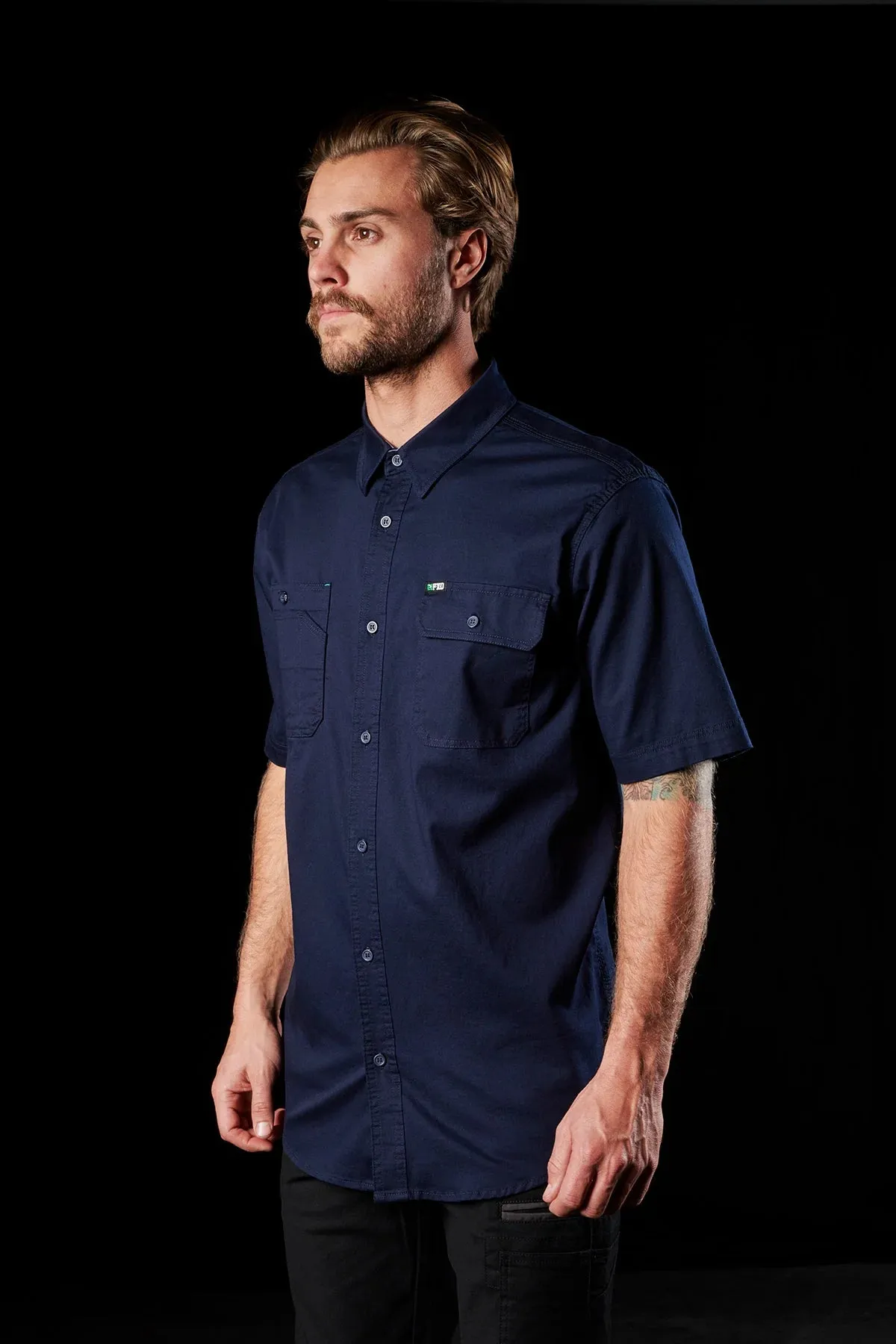 FXD Workwear  SSH.1 - SHORT SLEEVE STRETCH WORK SHIRT - NAVY