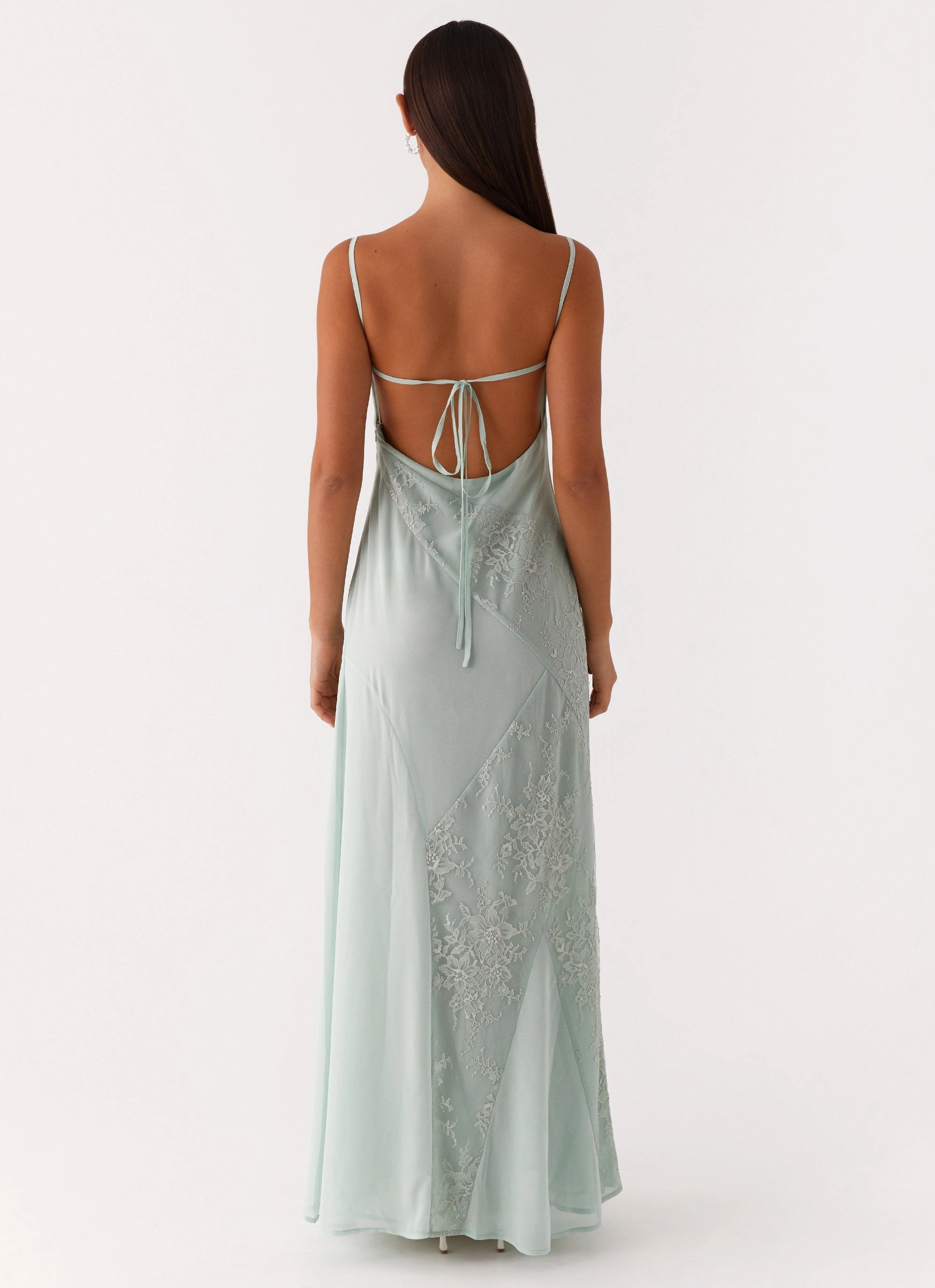 Structured-Shape Gabriana Maxi Dress - Sage