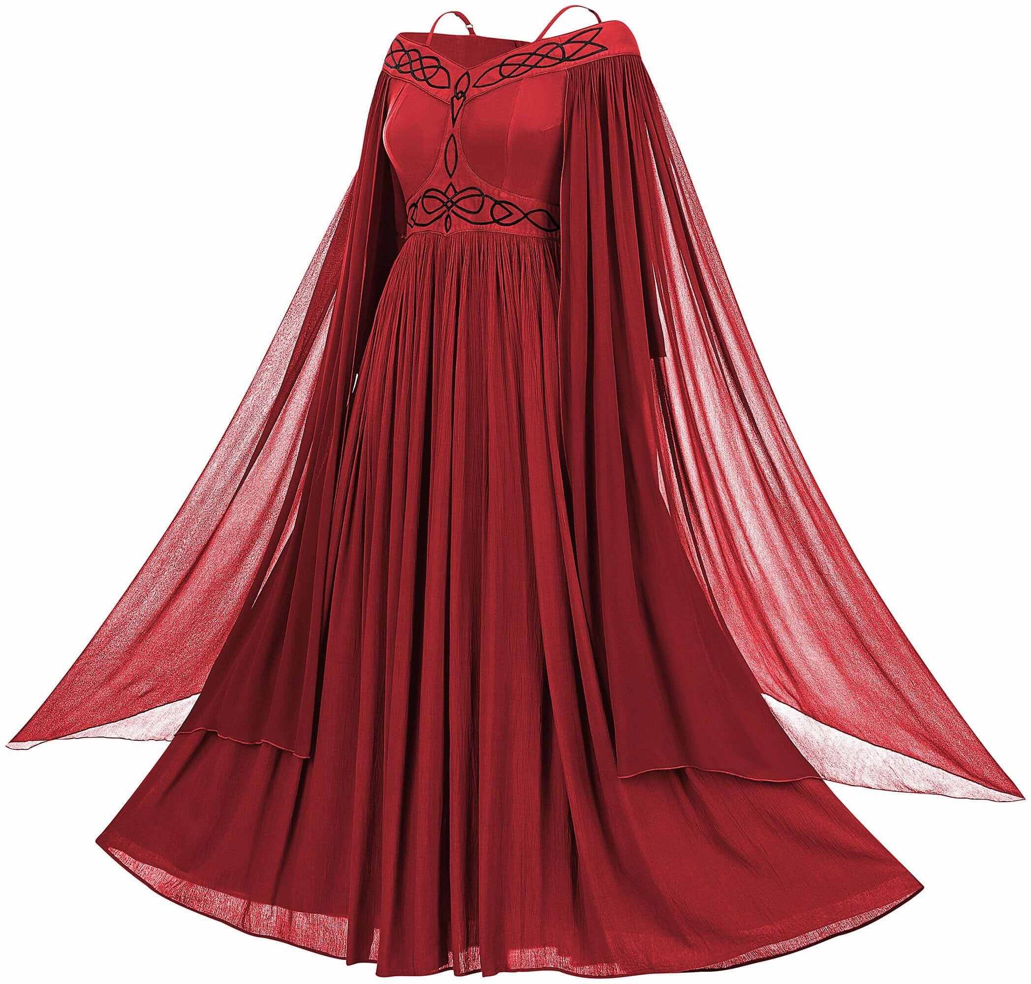 Galadriel Maxi Limited Edition Poppy Red Light Fabric