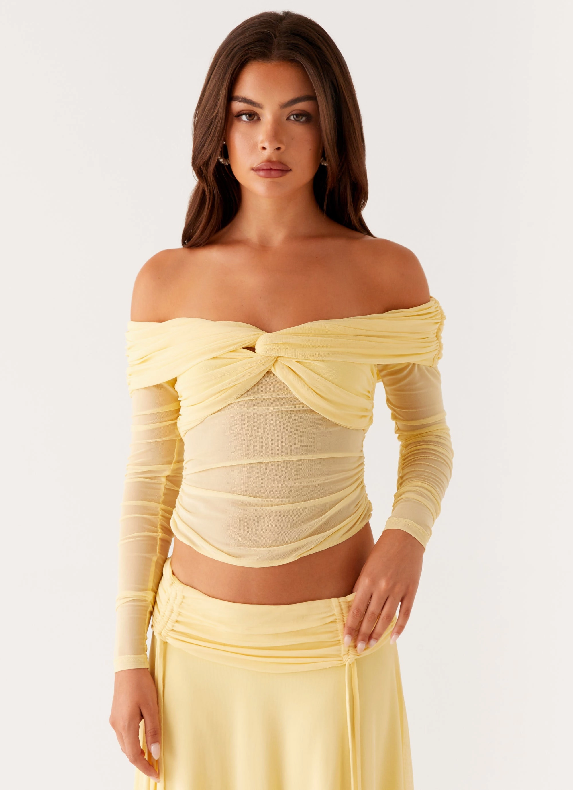 Amryn Long Sleeve Top - Yellow Airflow Ventilation Zones MoistureWicking Material
